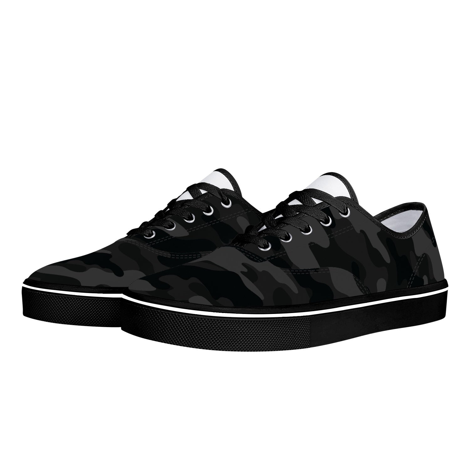 Camo Skate Shoes | Black Camouflage Camo Colors