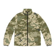 Ukraine Military Green Camo Puffer Jacket For Men Camo Colors