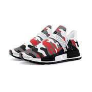 Lightweight Camo Sneakers | Red, Black, and White Camo Colors