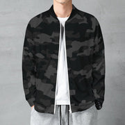 Camo Shirt | Raglan Zip-up | Black Camouflage Camo Colors