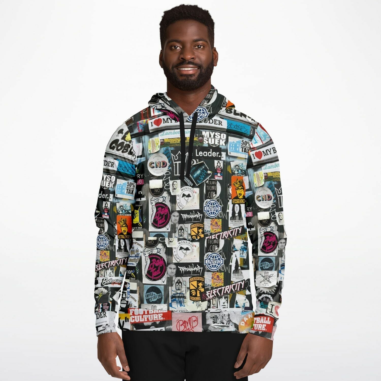 Streetwear Hoodie | Graffiti Street Art Amsterdam Patches Camo Colors
