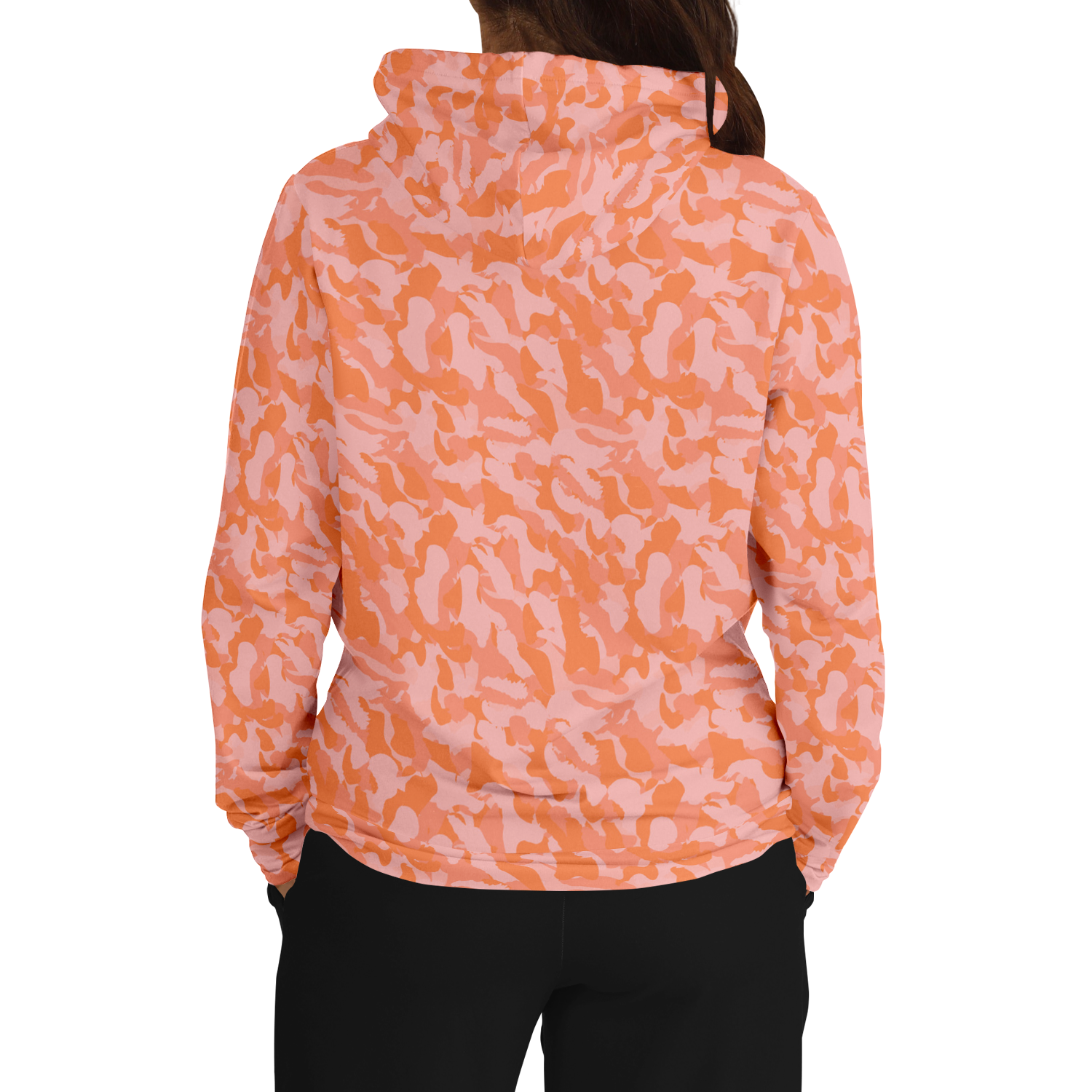Camo Hoodie | Mango, Melon and Dark Salmon Camo Colors