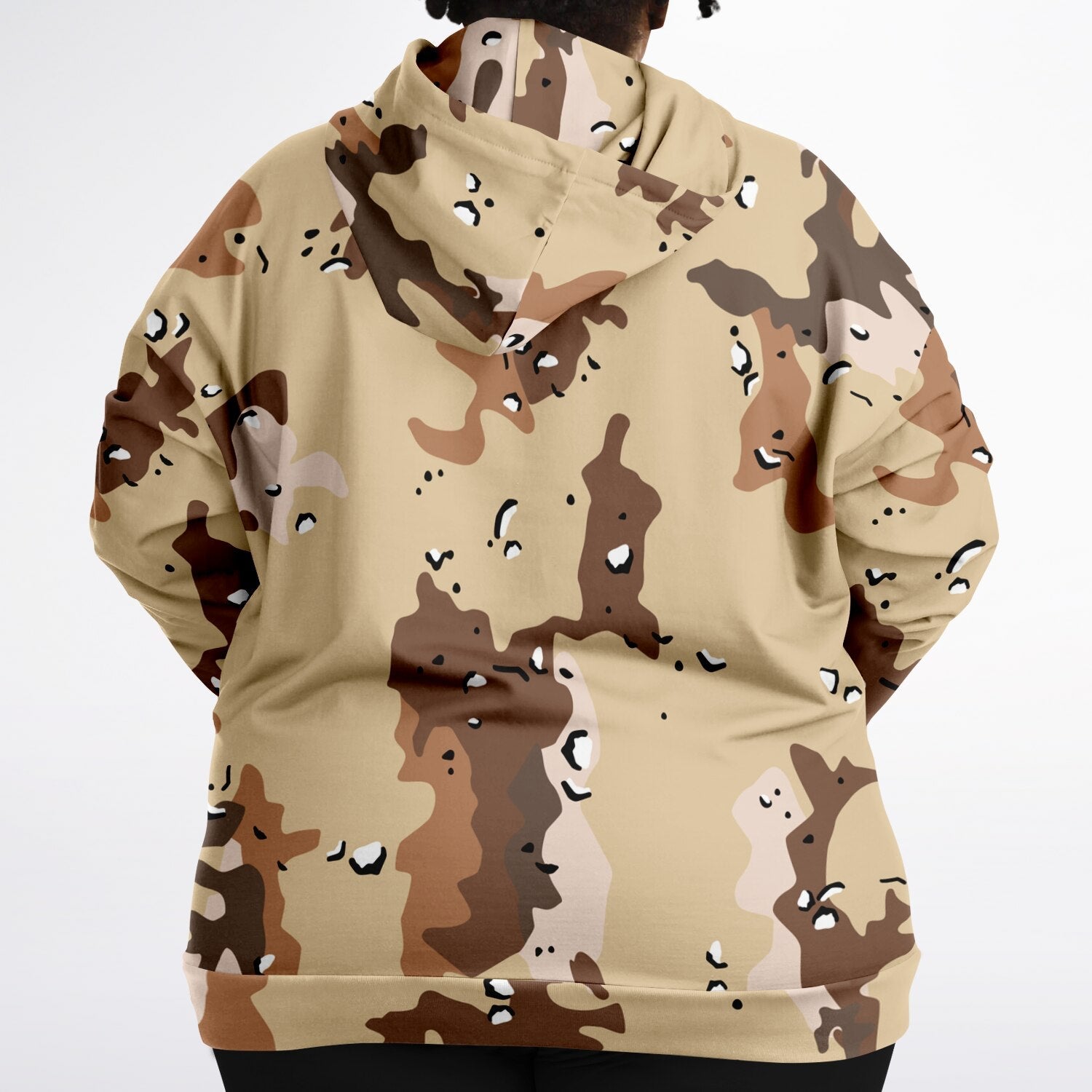 Plus-Size Hoodie in US Marines Desert Uniform Camouflage | Camo Colors