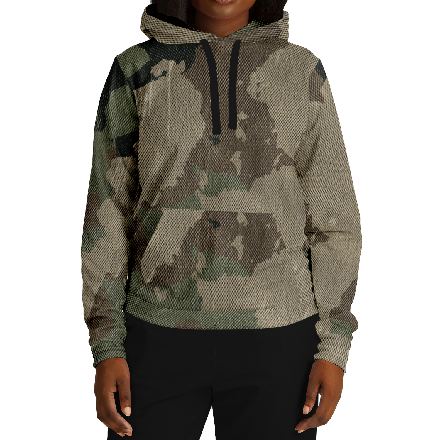 Camo Hoodie | Dirty Old Brown Pullover Camo Colors