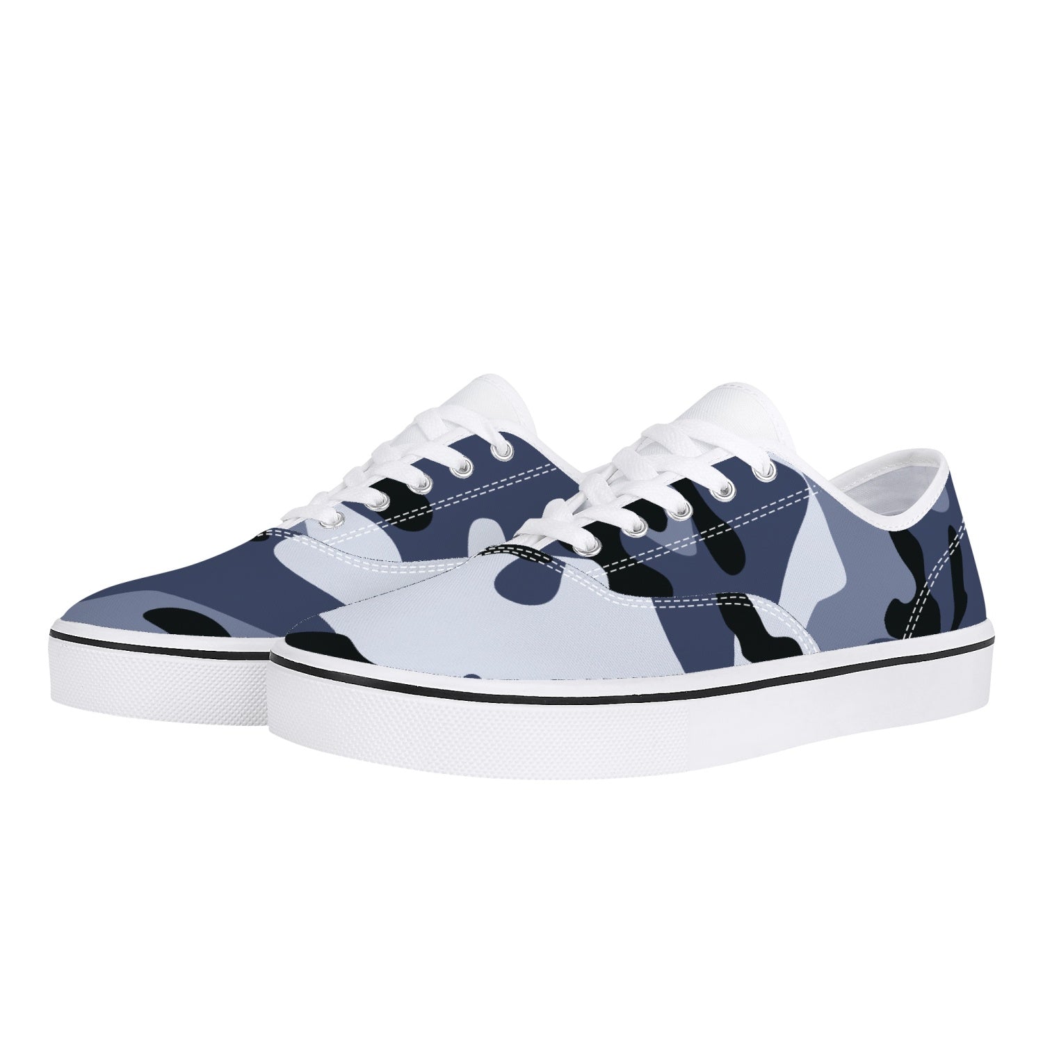 Camo Skate Shoes | Light Blue Camouflage Camo Colors