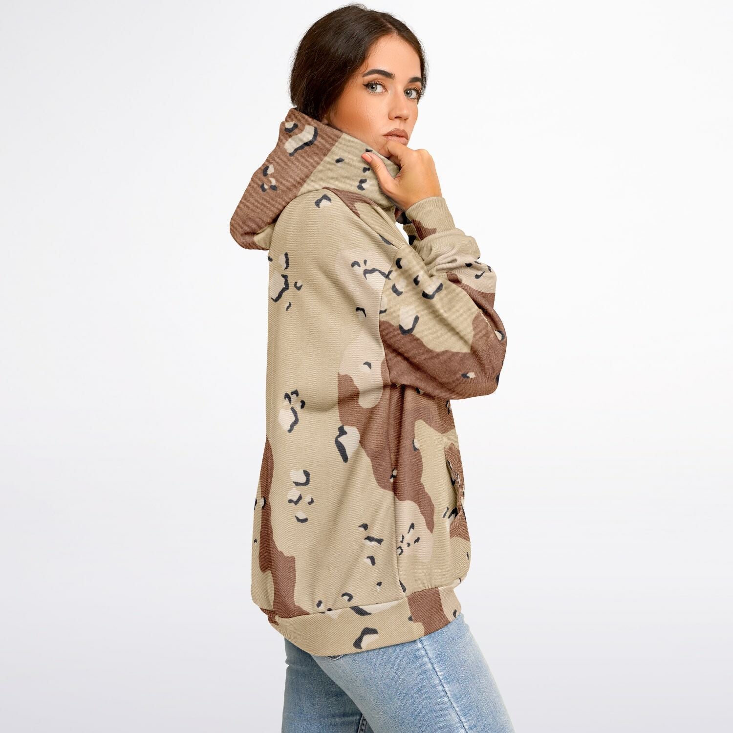 Oversized Camo Hoodie | Marines Desert Brown Style | Camo Colors