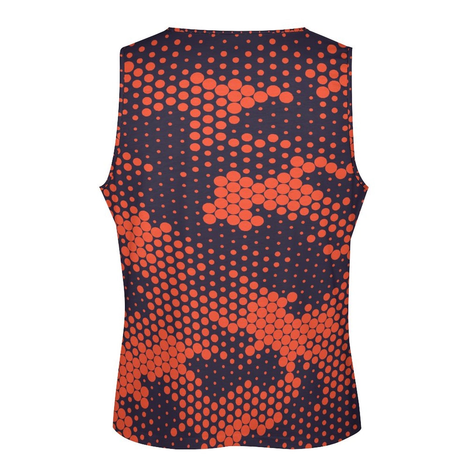 Camo Tank Top | Orange & Blue Digital Camouflage Camo Colors