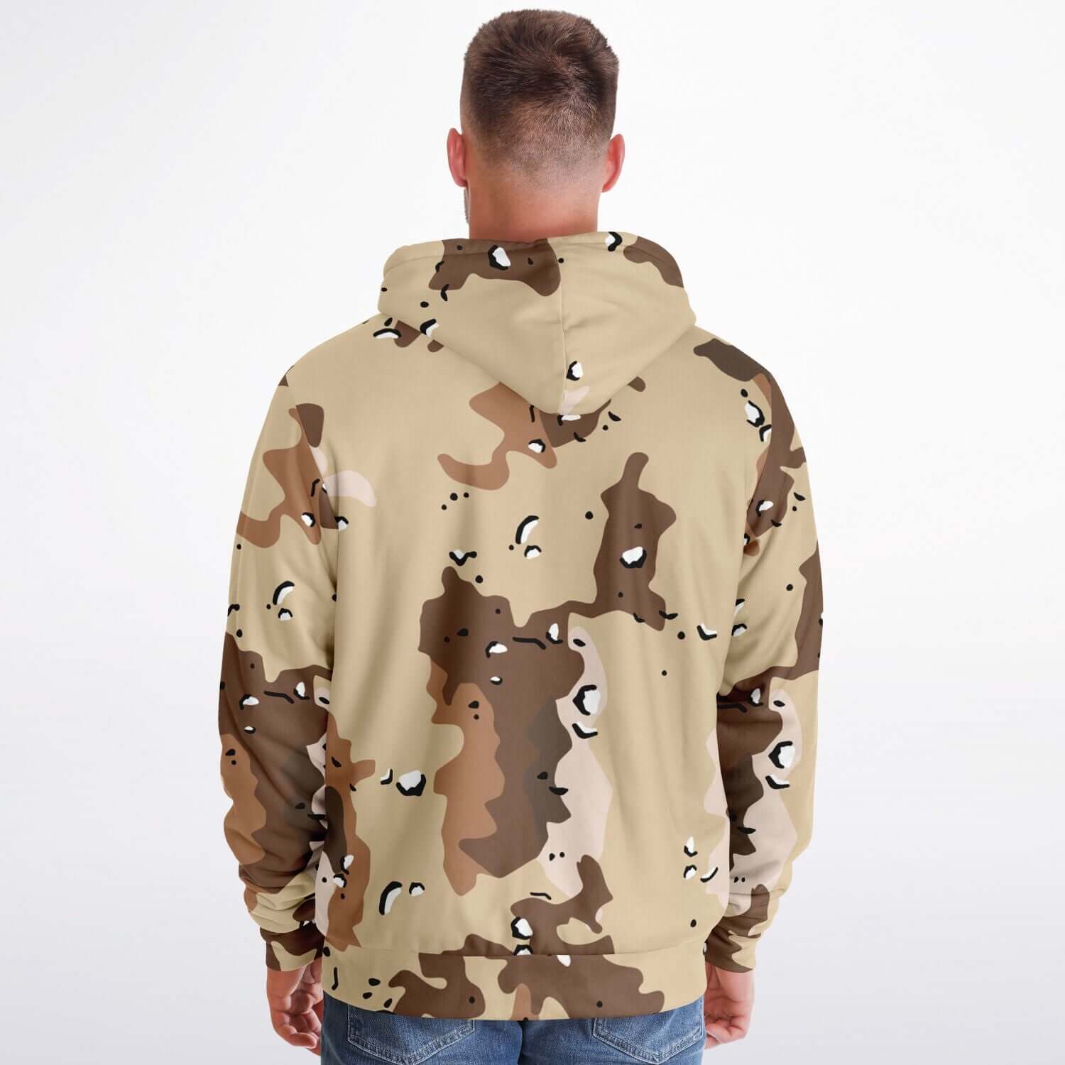 Microfleece Zip Hoodie | Marines Military Camo Print Camo Colors