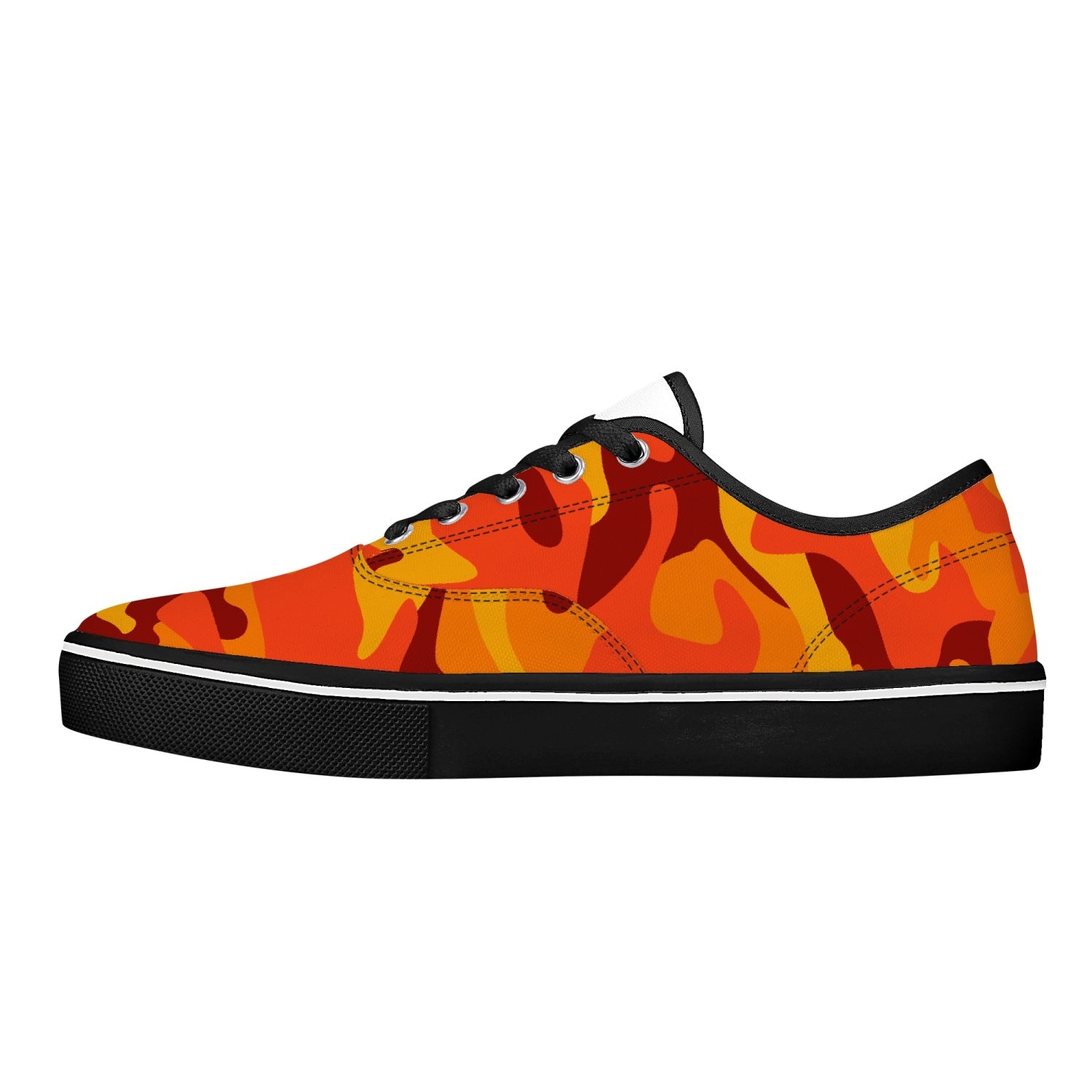 Camo Skate Shoes | Orange & Red Camouflage Camo Colors