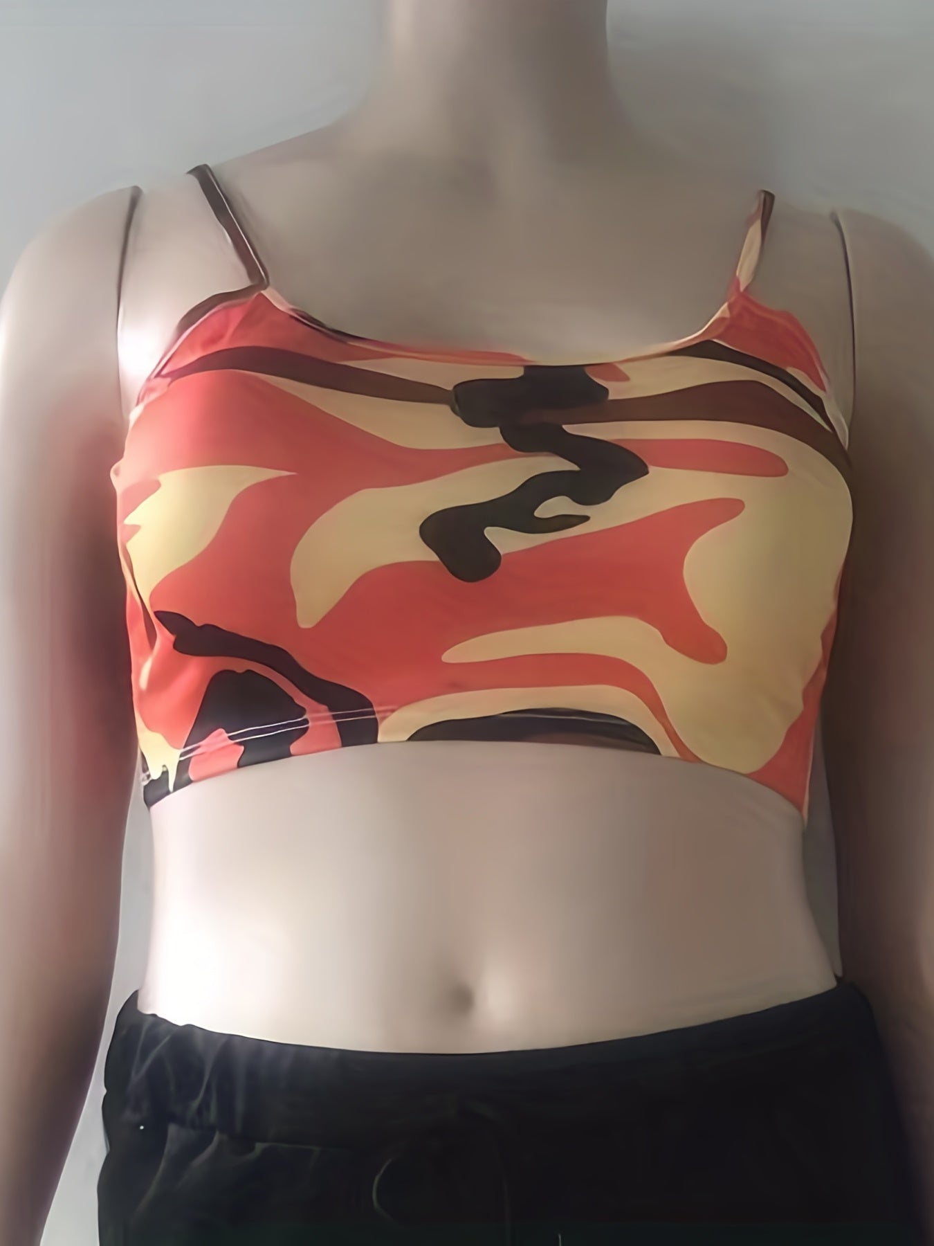Camouflage Print Crop Cami Top, Sexy Spaghetti Strap Top | Various Colors Camo Colors