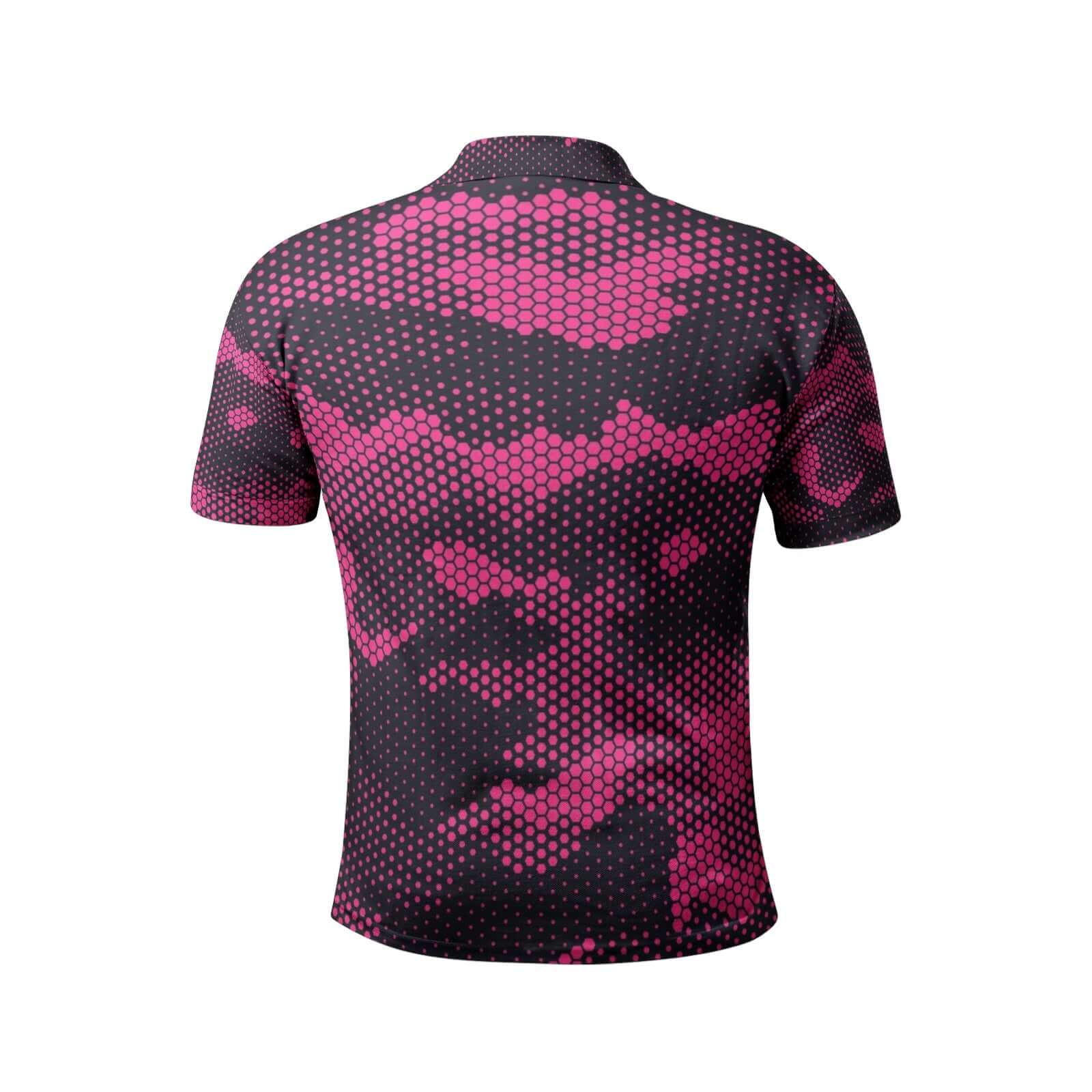 Camo Golf Shirt | Digital Pink Camo Colors
