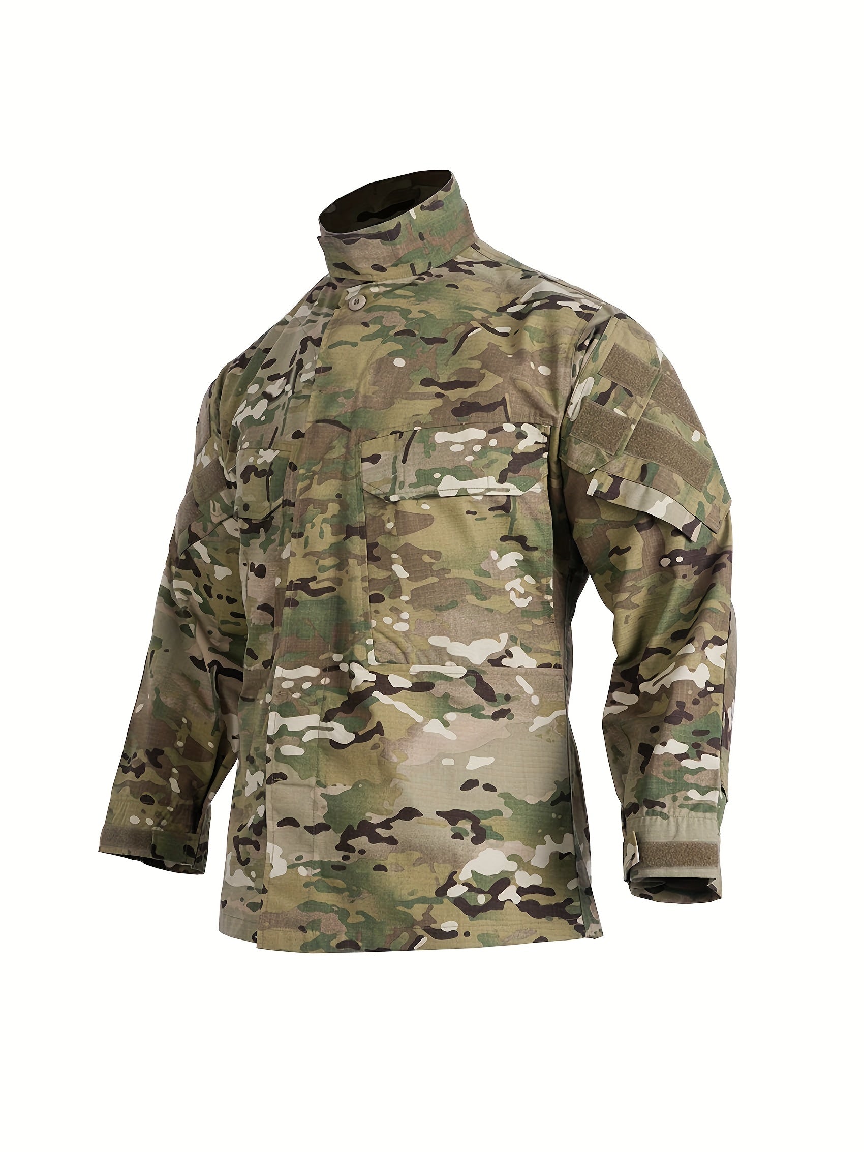 Men's Camo Softshell Jacket: Windbreaker for Hiking & Outdoors Camo Colors