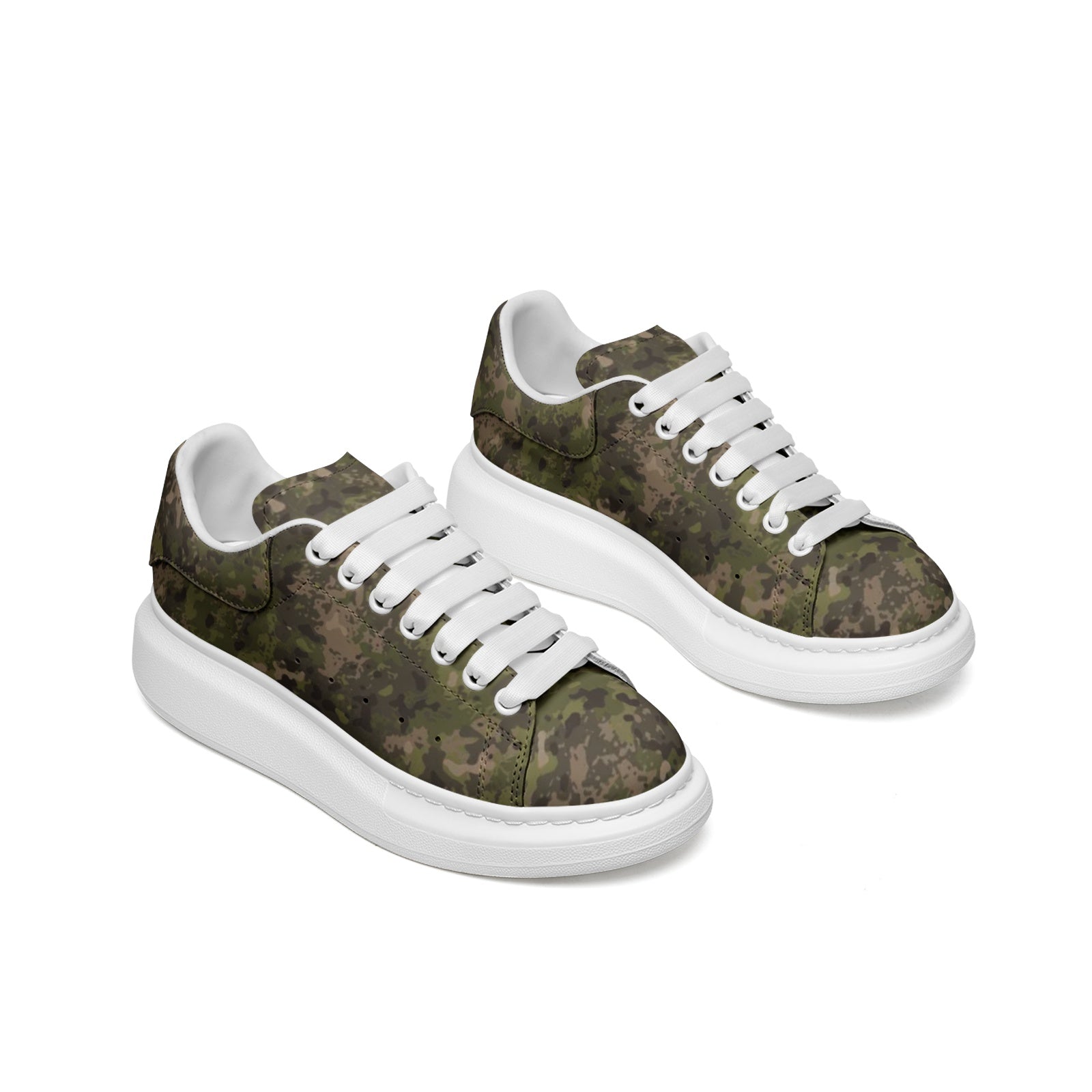 Oversized McQueen Sneakers | Hunting Brown Camo Camo Colors