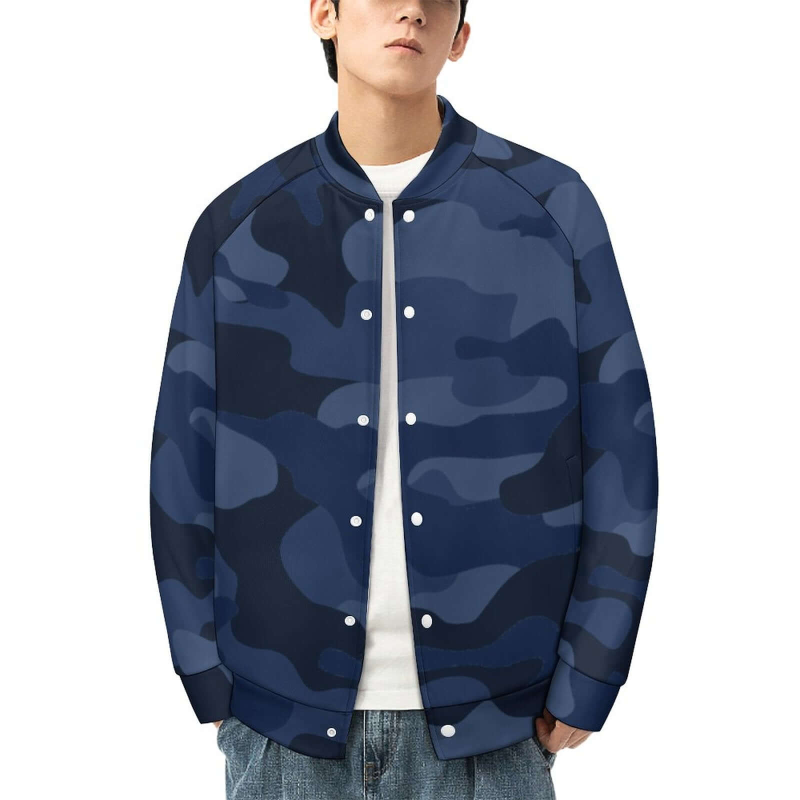 Men's Camo Jacket | Deep Blue Camouflage Camo Colors