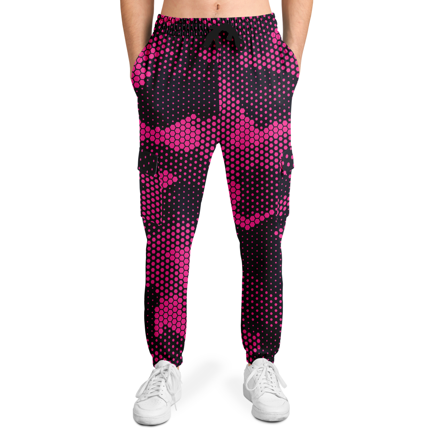 Camo Cargo Pants | Unisex | Pink Digital Dotted Camo Colors