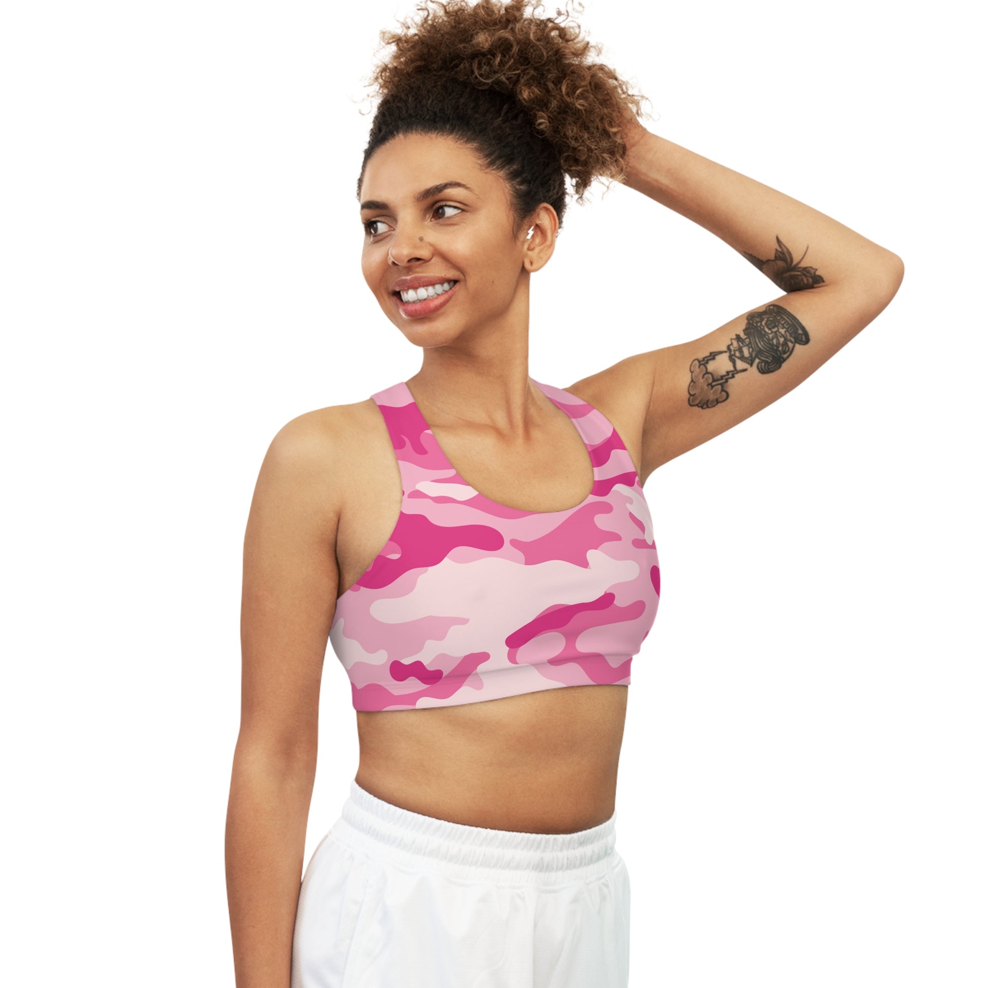 Camo Bra | Lavender Pink Sports Camouflage Camo Colors
