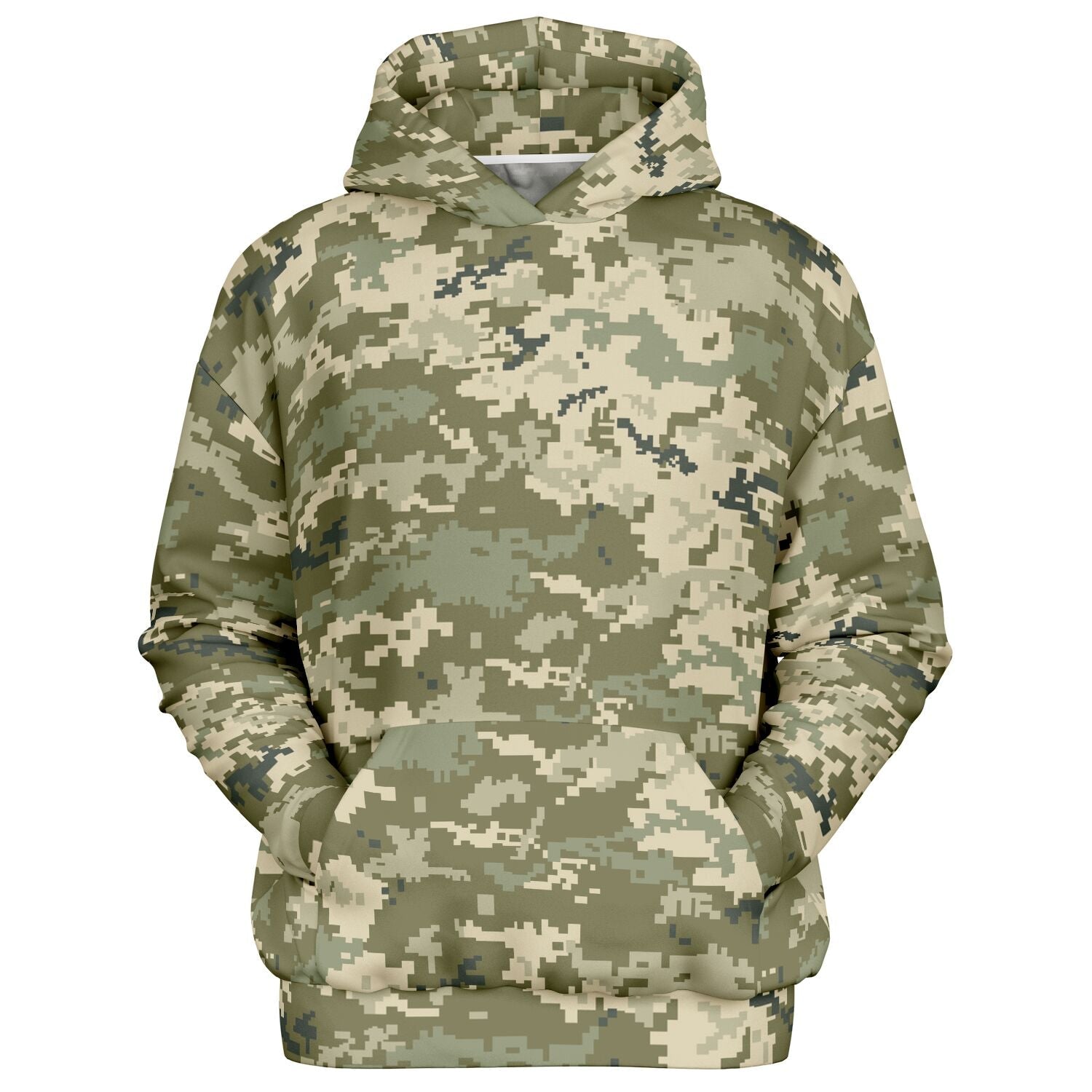 Oversized Camo Hoodie | Ukraine Green Military Camouflage | Camo Colors