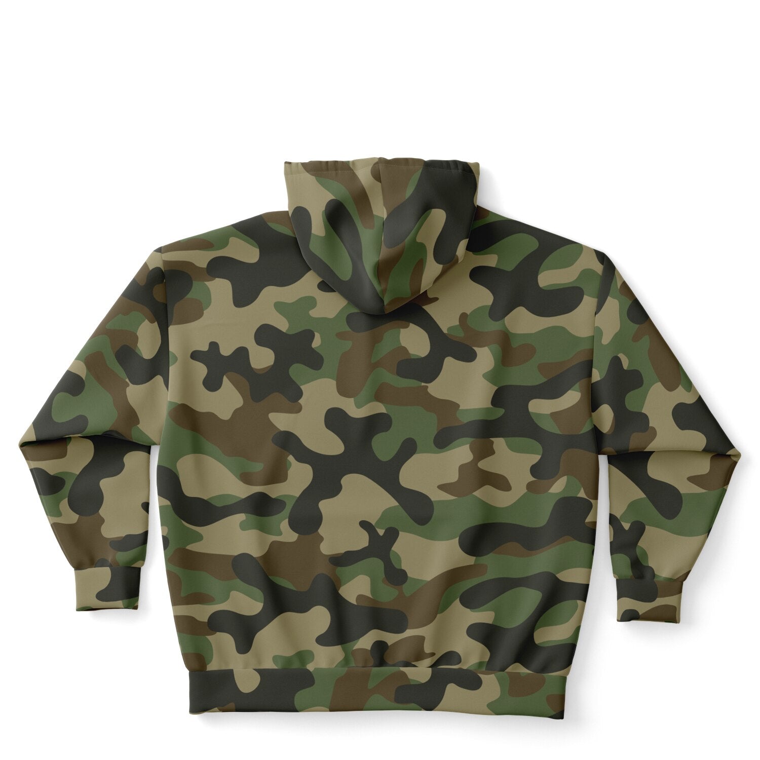 Plus-size Camo Hoodie in Military Brown Camouflage Print | Camo Colors
