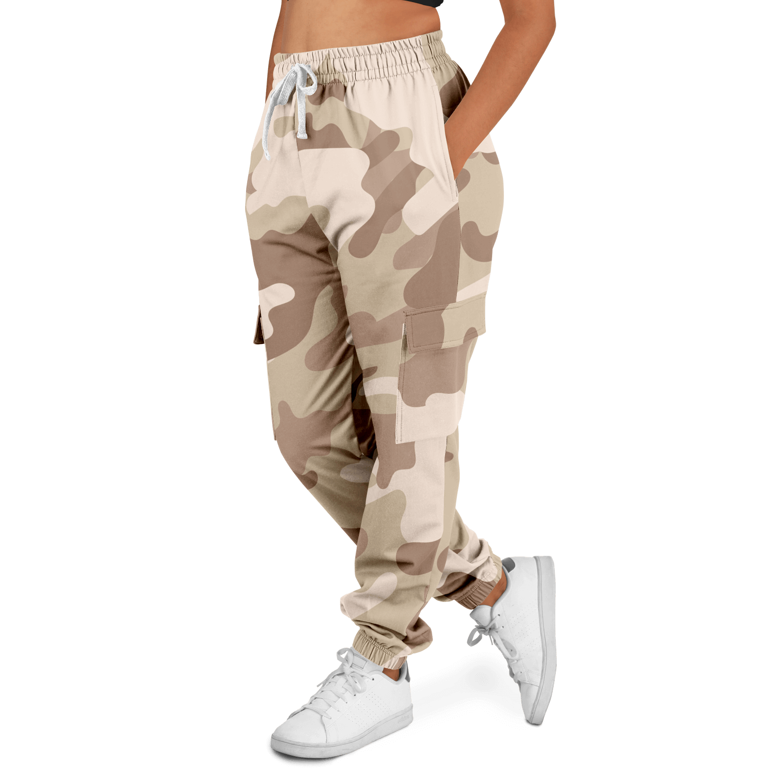 Camo Cargo Pants | Unisex | Brown Desert Camouflage Camo Colors