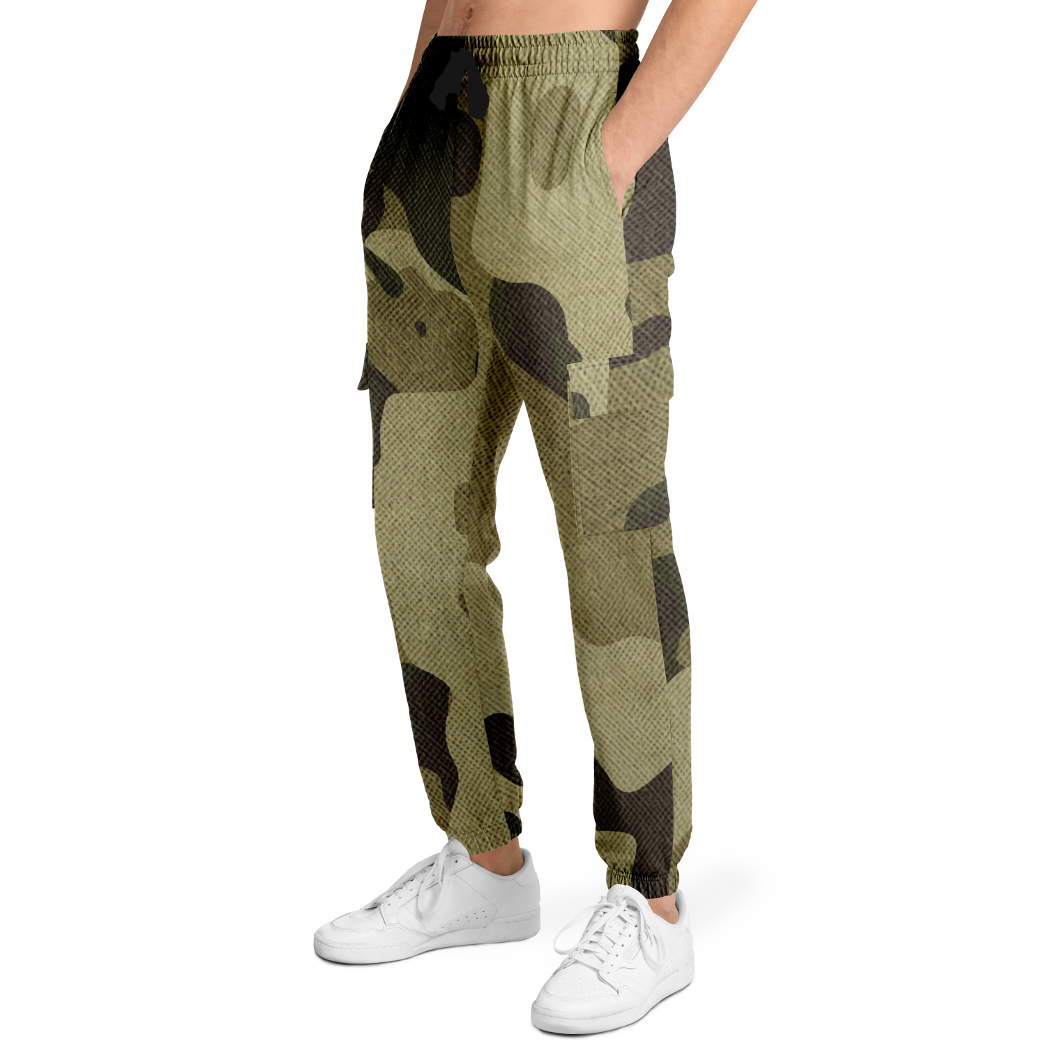 Camo Cargo Pants | Unisex | Green Fabric Camouflage Camo Colors