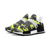 Lightweight Camo Sneakers | Yellow, Black, and Gray Camo Colors