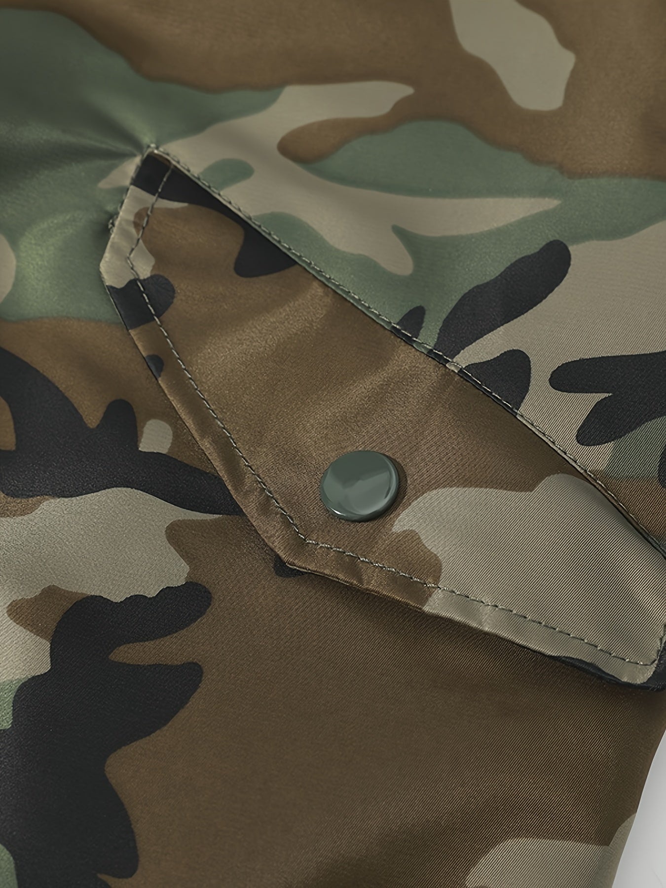 Men's Zippered Jacket | Windproof Warm Baseball Streetwear Camo Colors