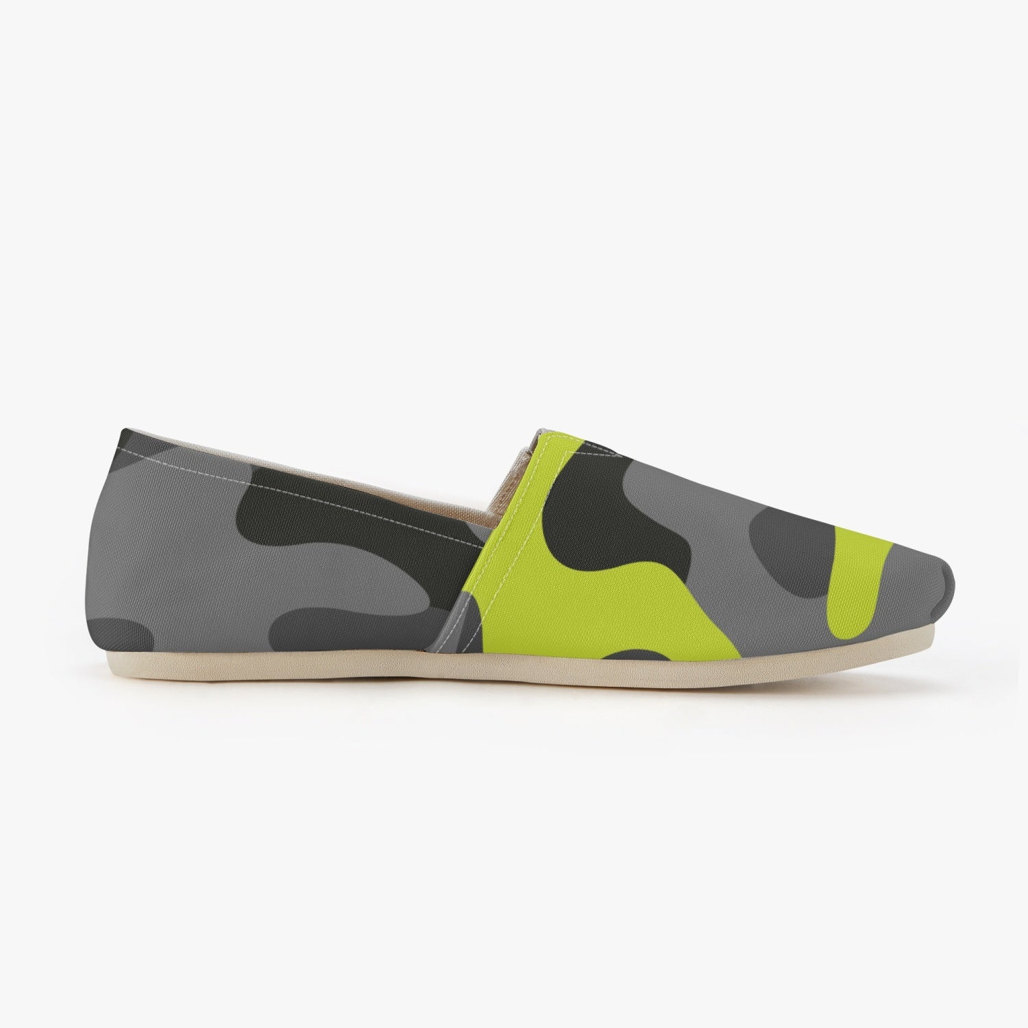 Camo Toms | Black, Gray, and Yellow camouflage Canvas Shoes Camo Colors
