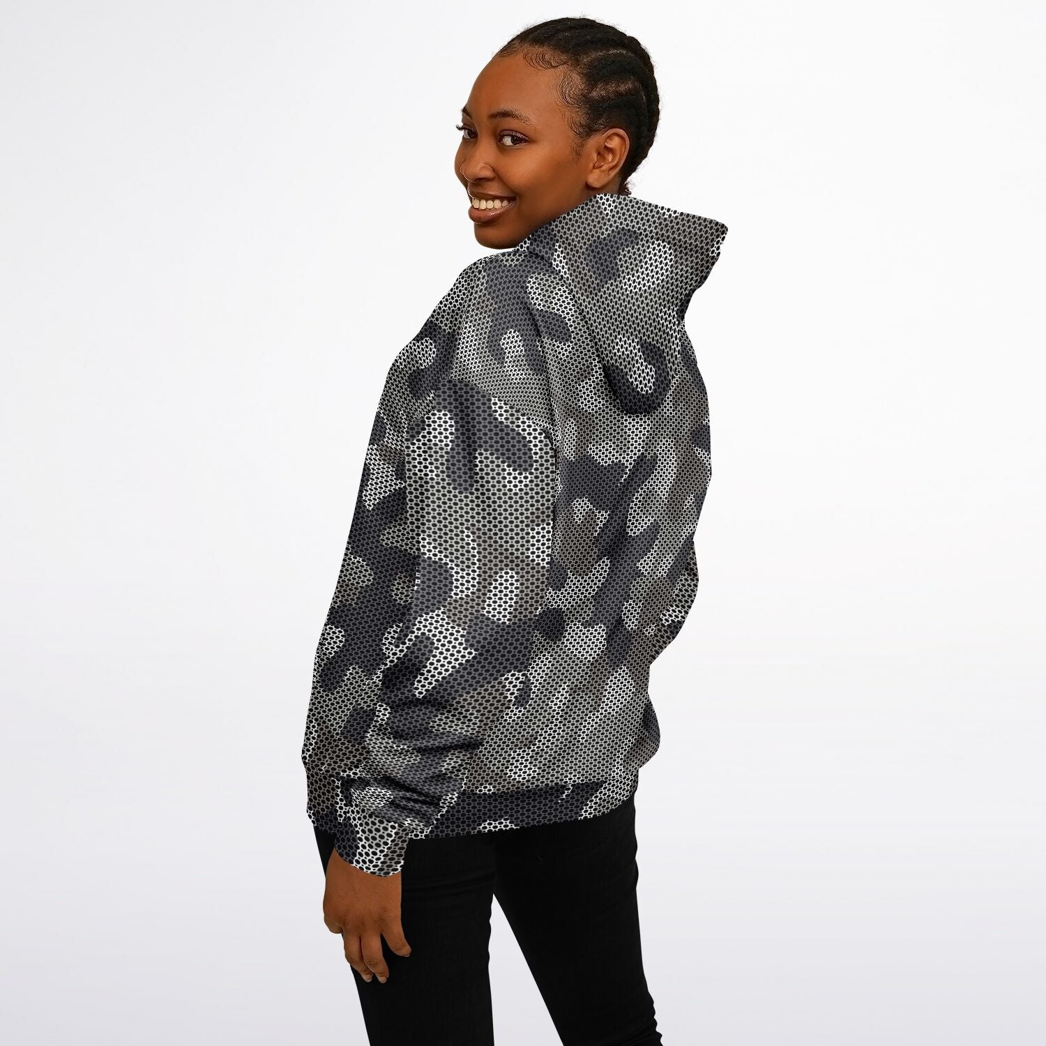 Oversized Hoodie | Masking Mesh Urban Camouflage | Camo Colors