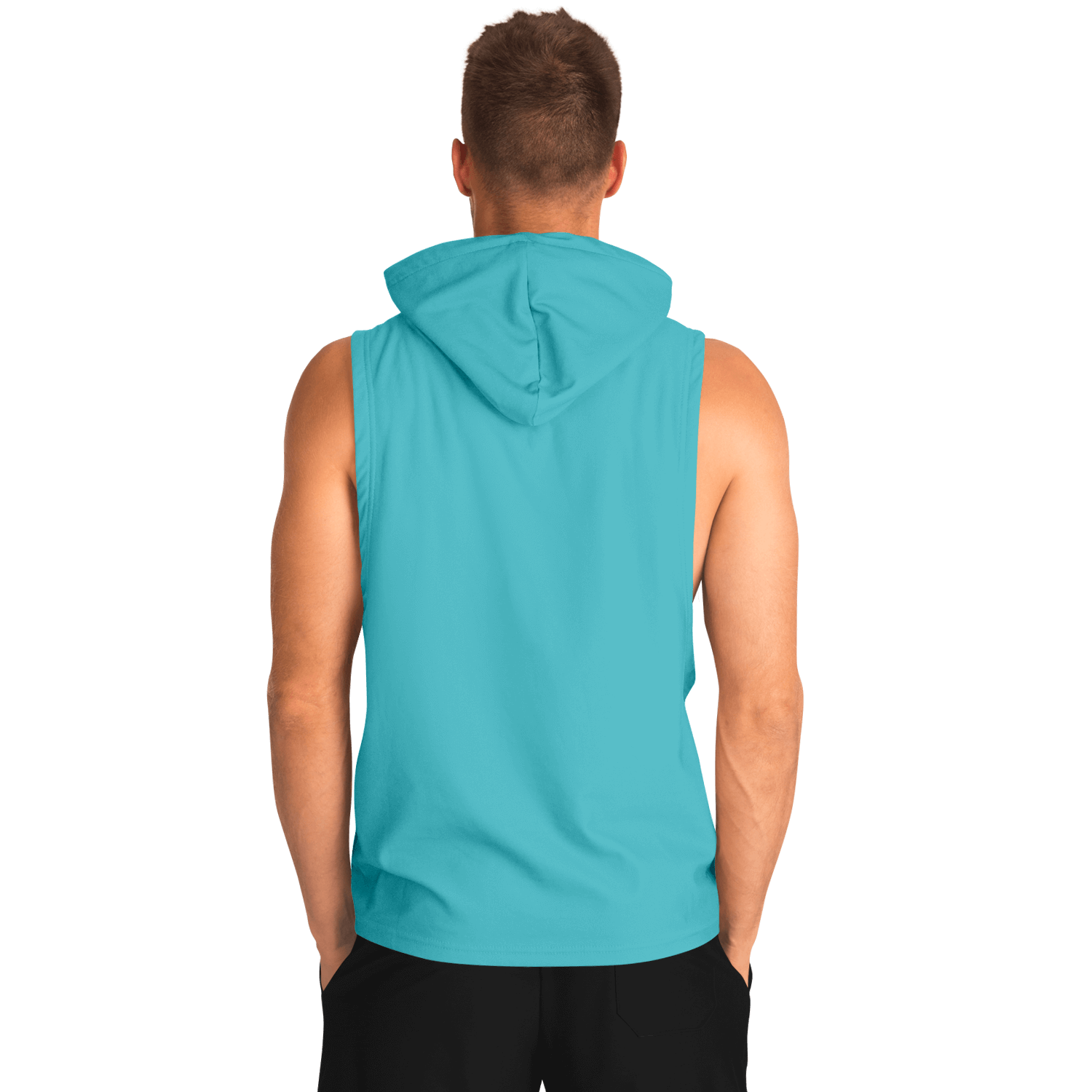 Blue Sleeveless Hoodie | Big Leopard in a Stylish Tuxedo | Camo Colors