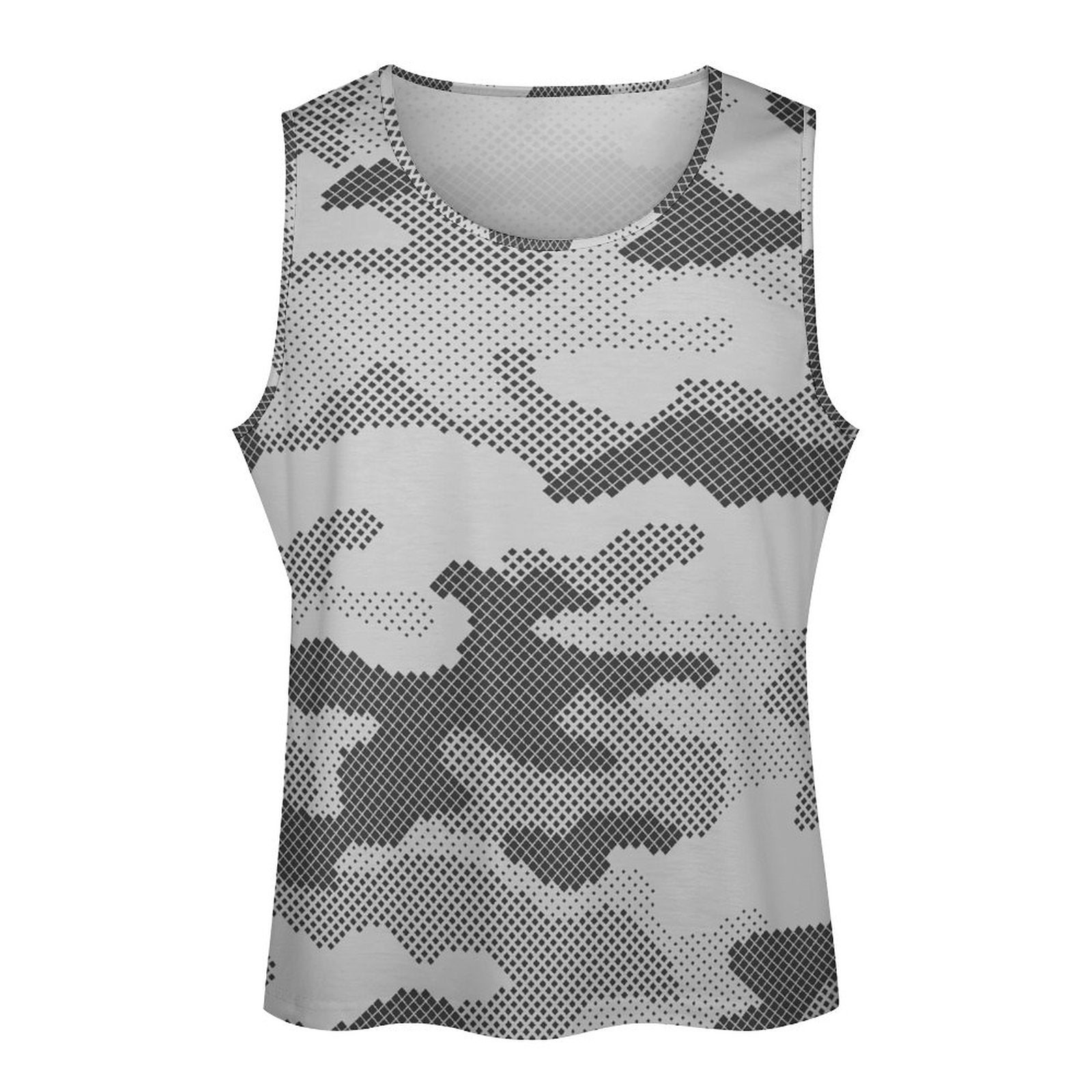 Camo Tank Top | Gray Digital Camouflage Camo Colors