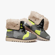 Camo Boots | Yellow, Black, & Gray Cotton-Pad Fur Lining Camo Colors