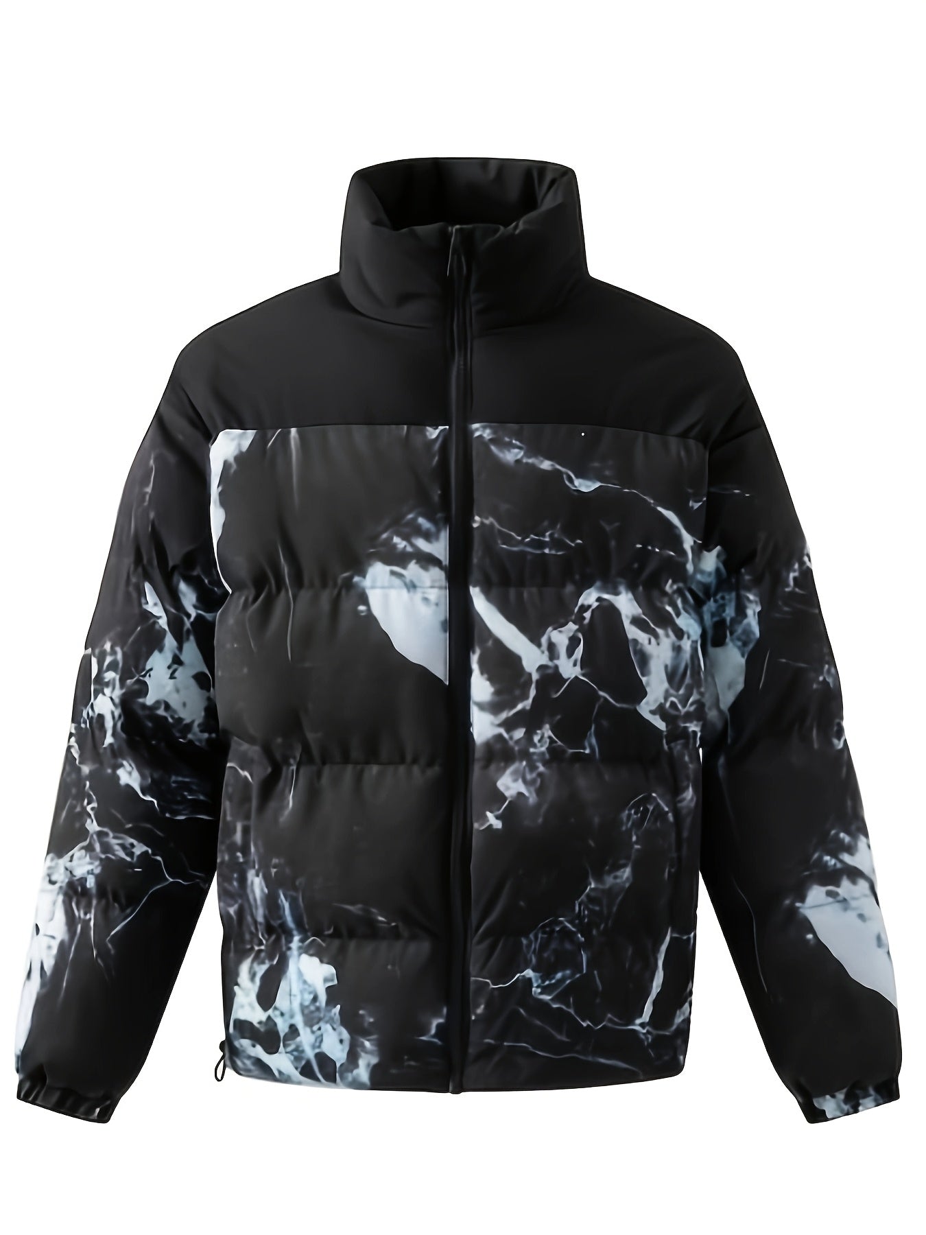 Men's Casual Camo Jacket | Zip-Up with Pockets, Stand Collar Camo Colors