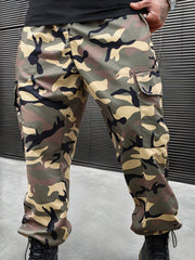 Plus Size Men's Camouflage Cargo Pants| Casual Joggers Camo Colors