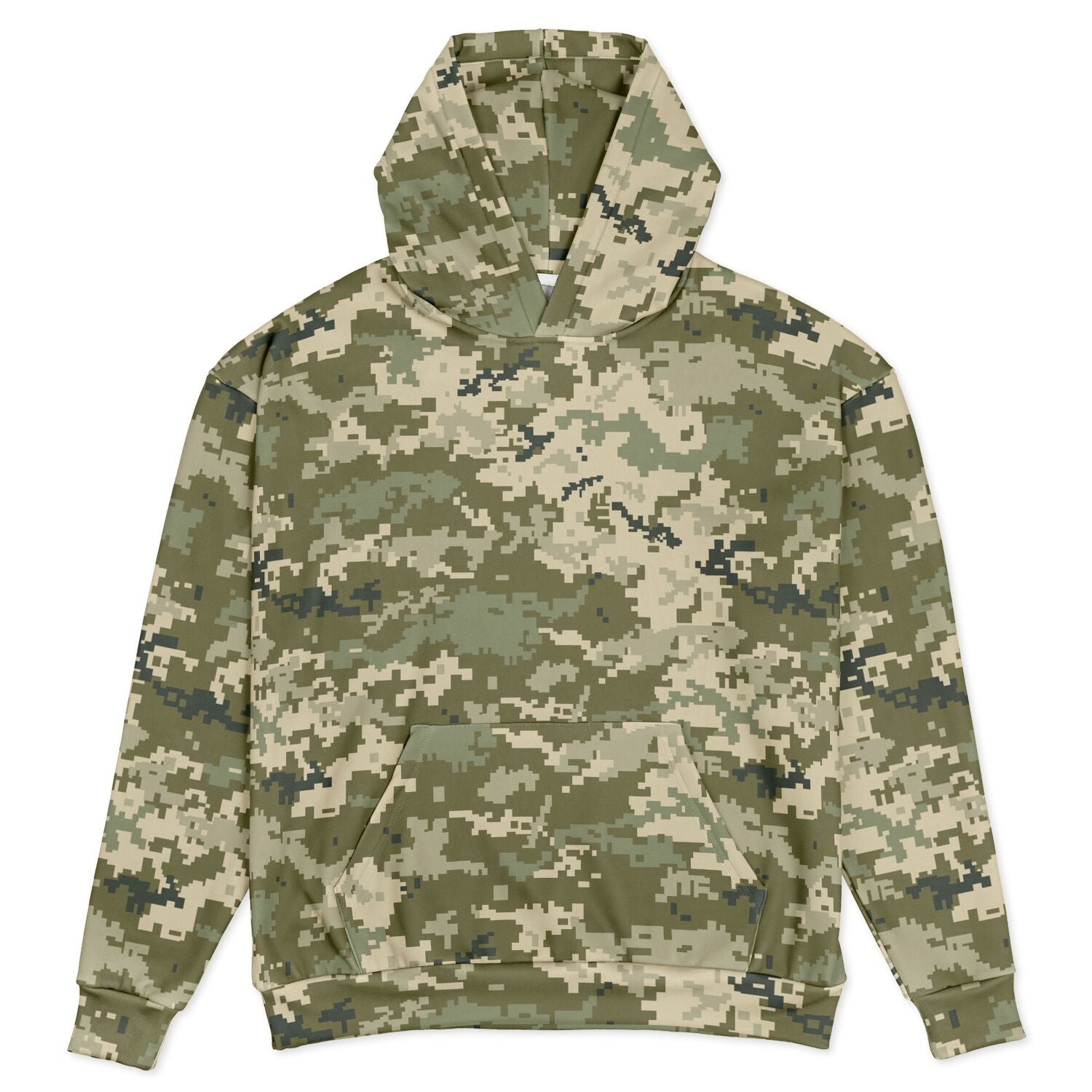 Oversized Camo Hoodie | Ukraine Green Military Camouflage | Camo Colors