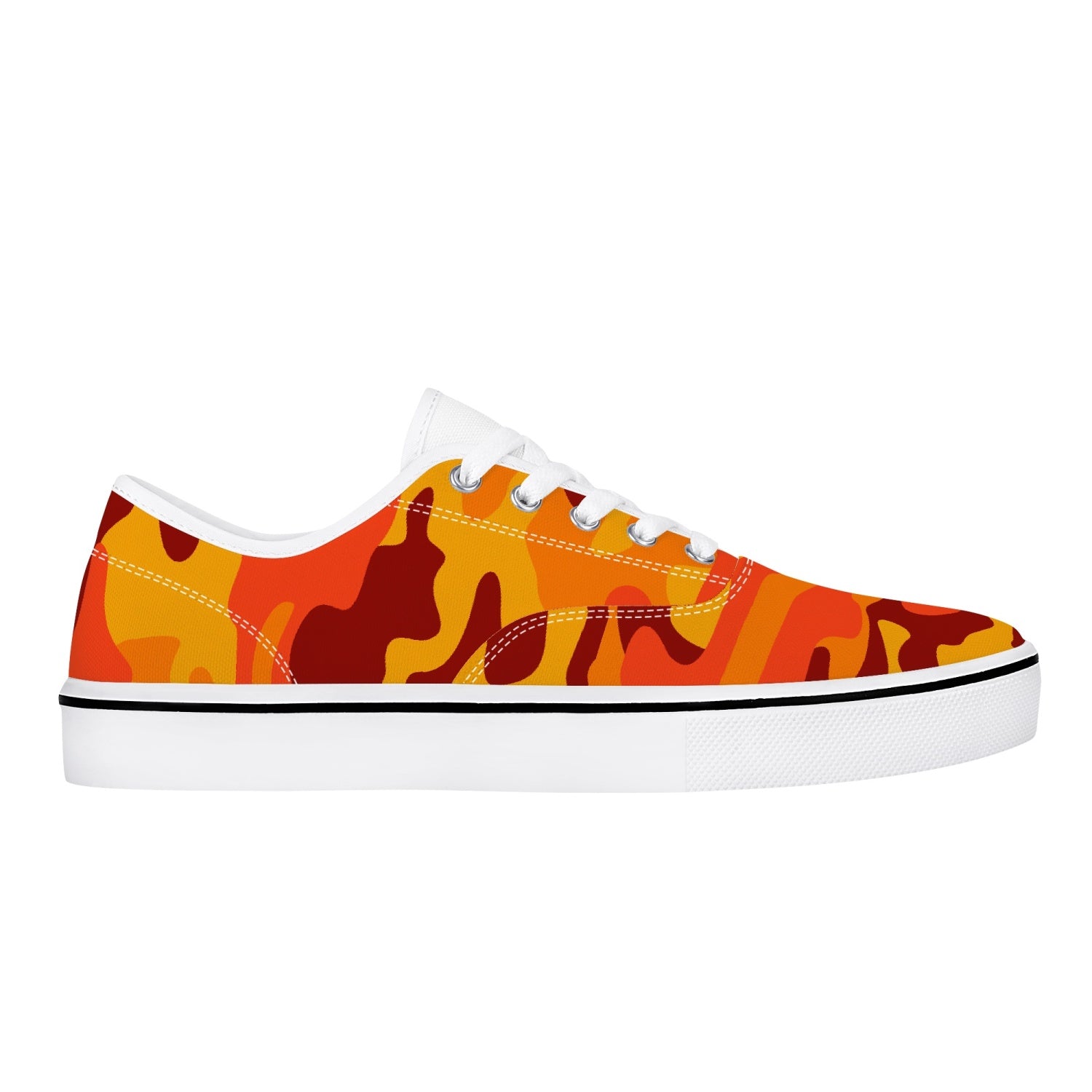 Camo Skate Shoes | Orange & Red Camouflage Camo Colors