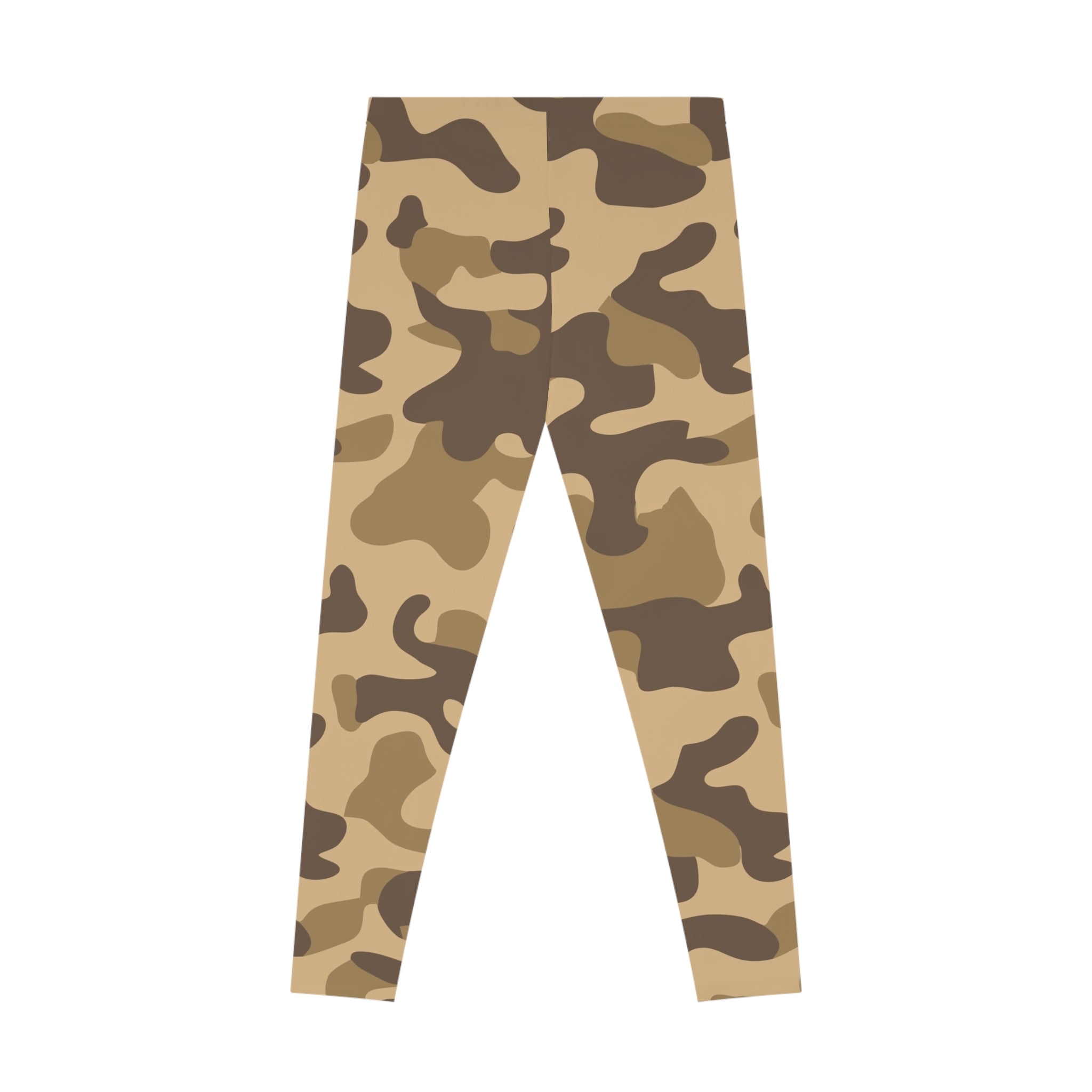Khaki Camo Leggings For Women | Mid Waist Fit Camo Colors