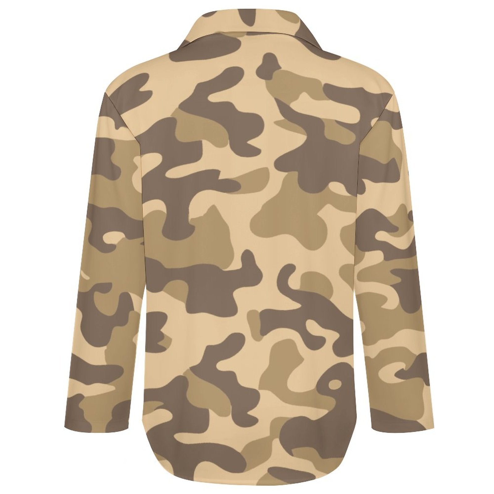 Women's Button-Up Camo Shirt | Khaki Camouflage Camo Colors