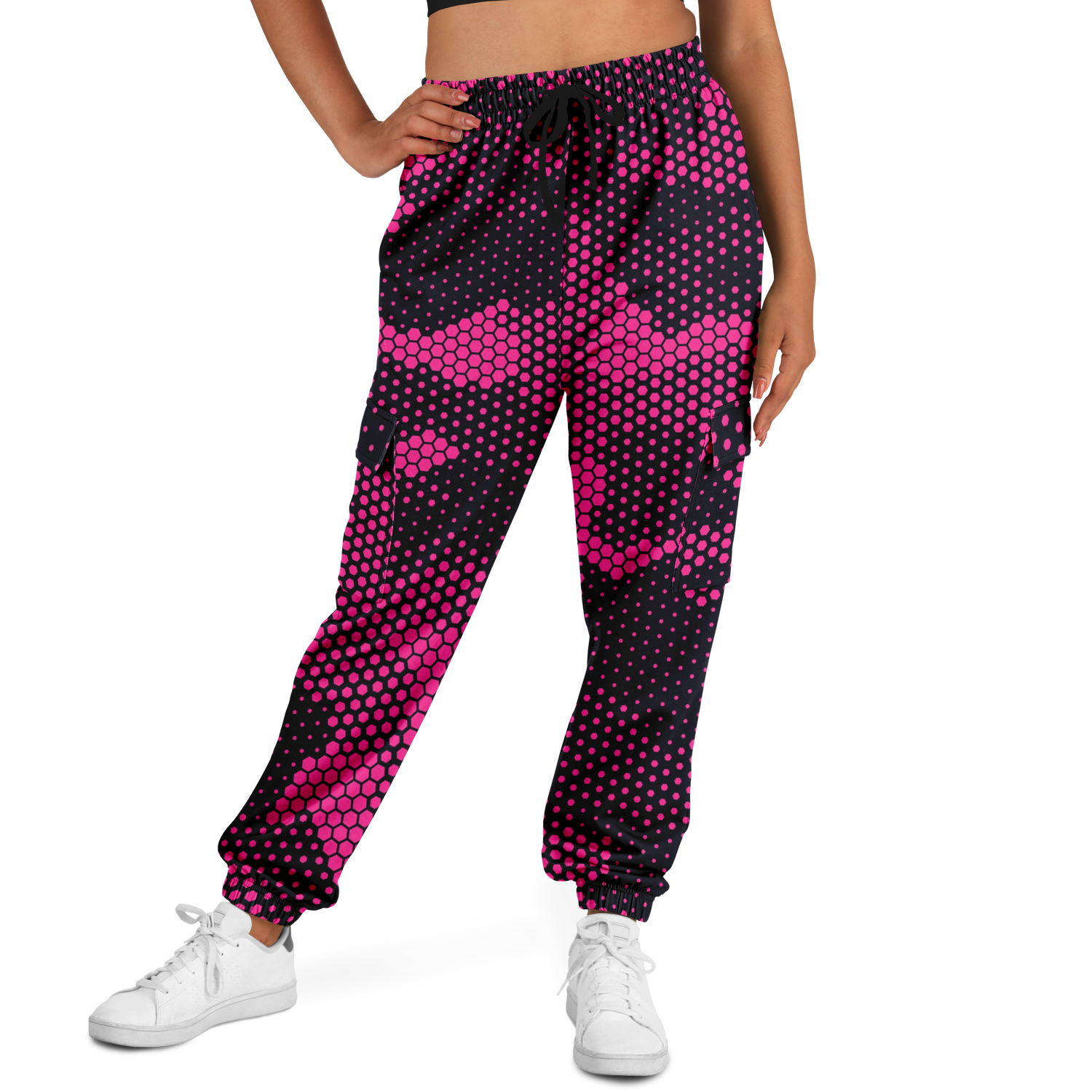 Camo Cargo Pants | Unisex | Pink Digital Dotted Camo Colors