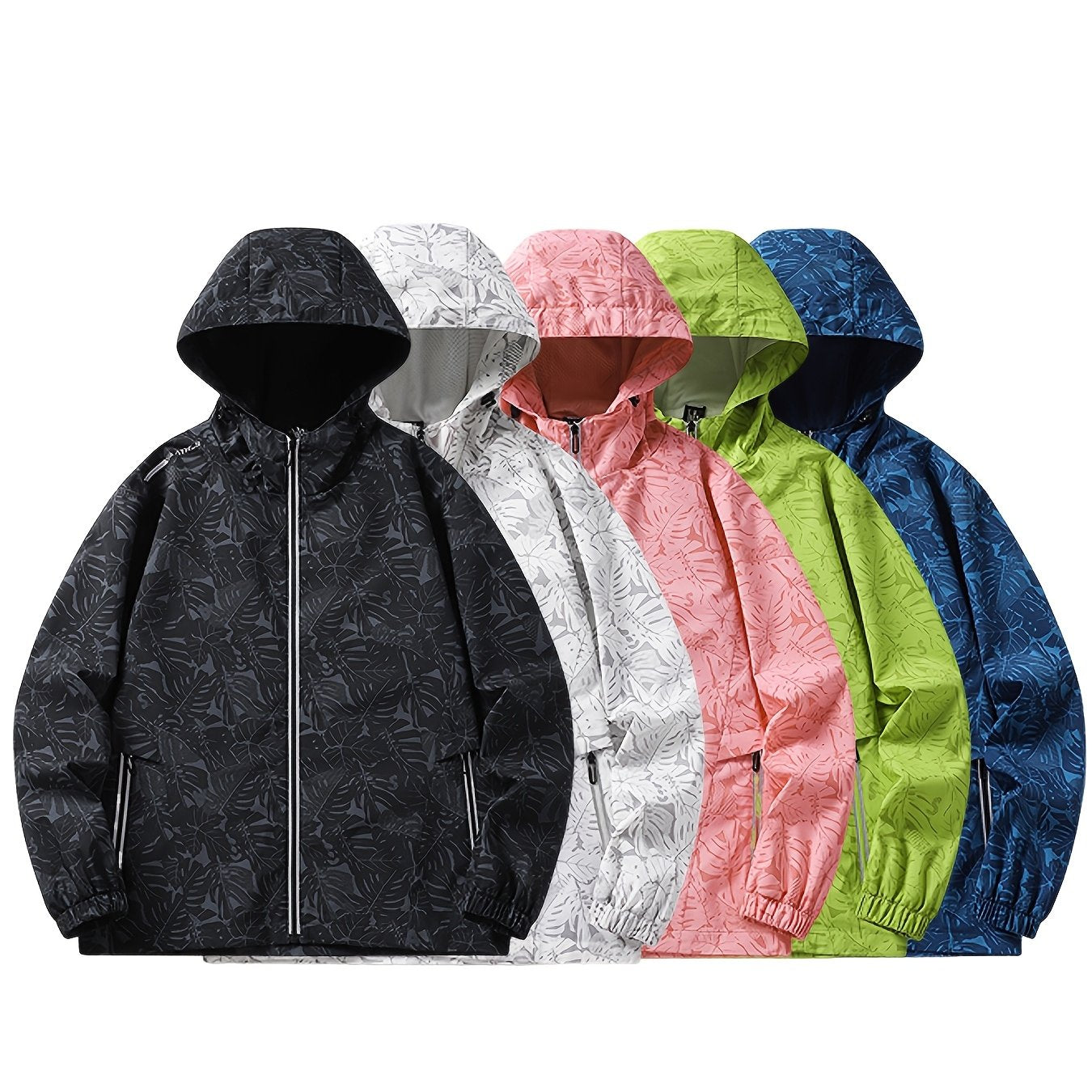Men's Windproof and Waterproof Hooded Multi-Pocket Jacket Camo Colors