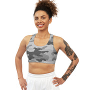 Camo Bra | Gray Digital Camouflage Camo Colors
