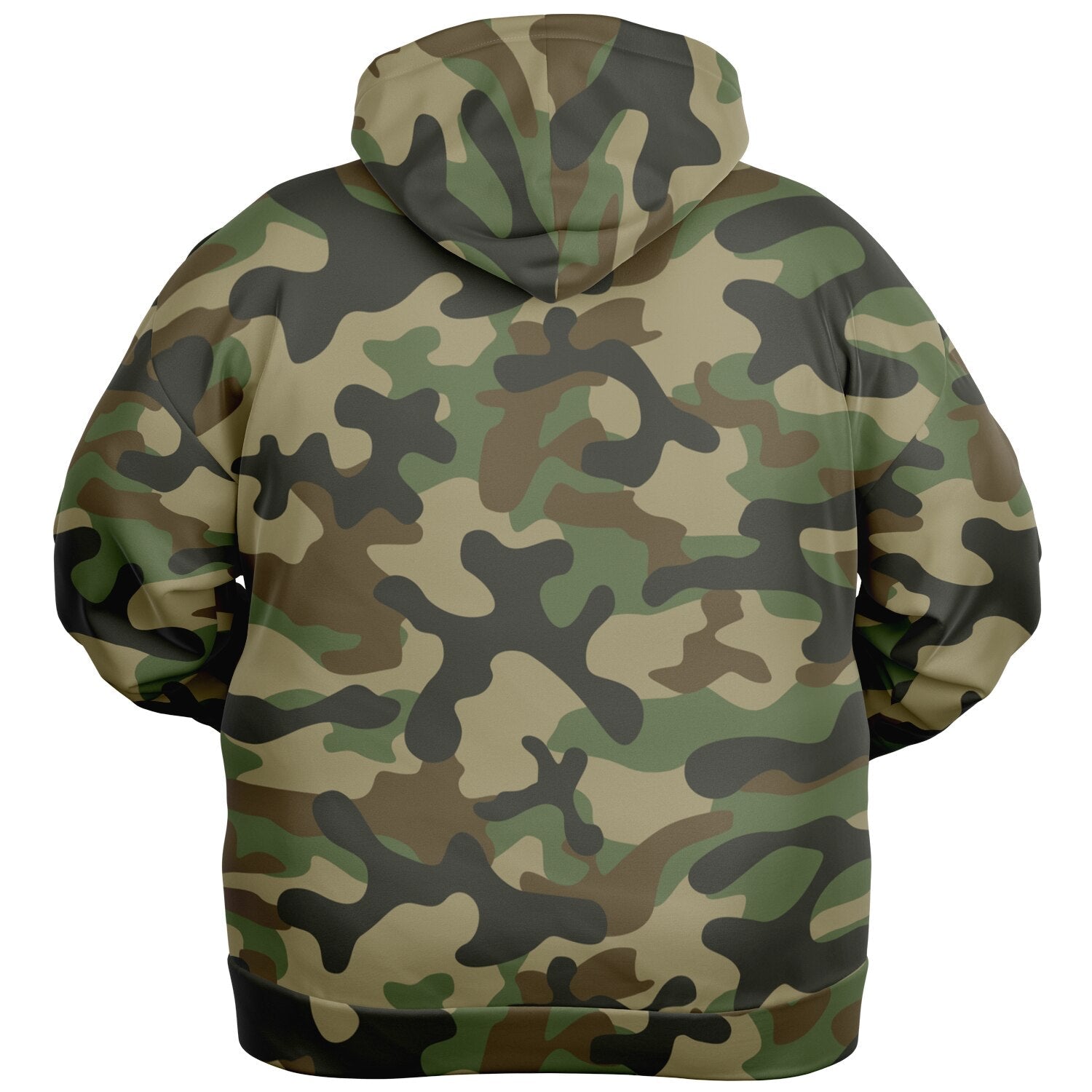 Plus-size Camo Hoodie in Military Brown Camouflage Print | Camo Colors