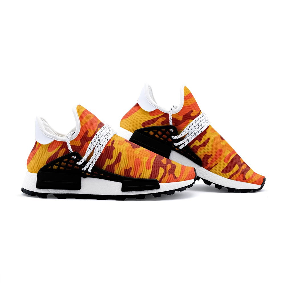 Lightweight Camo Sneakers | Orange and Red Camouflage Camo Colors