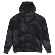 Black Oversized Hoodie | Camouflage Uniform Cloth Pattern | Camo Colors