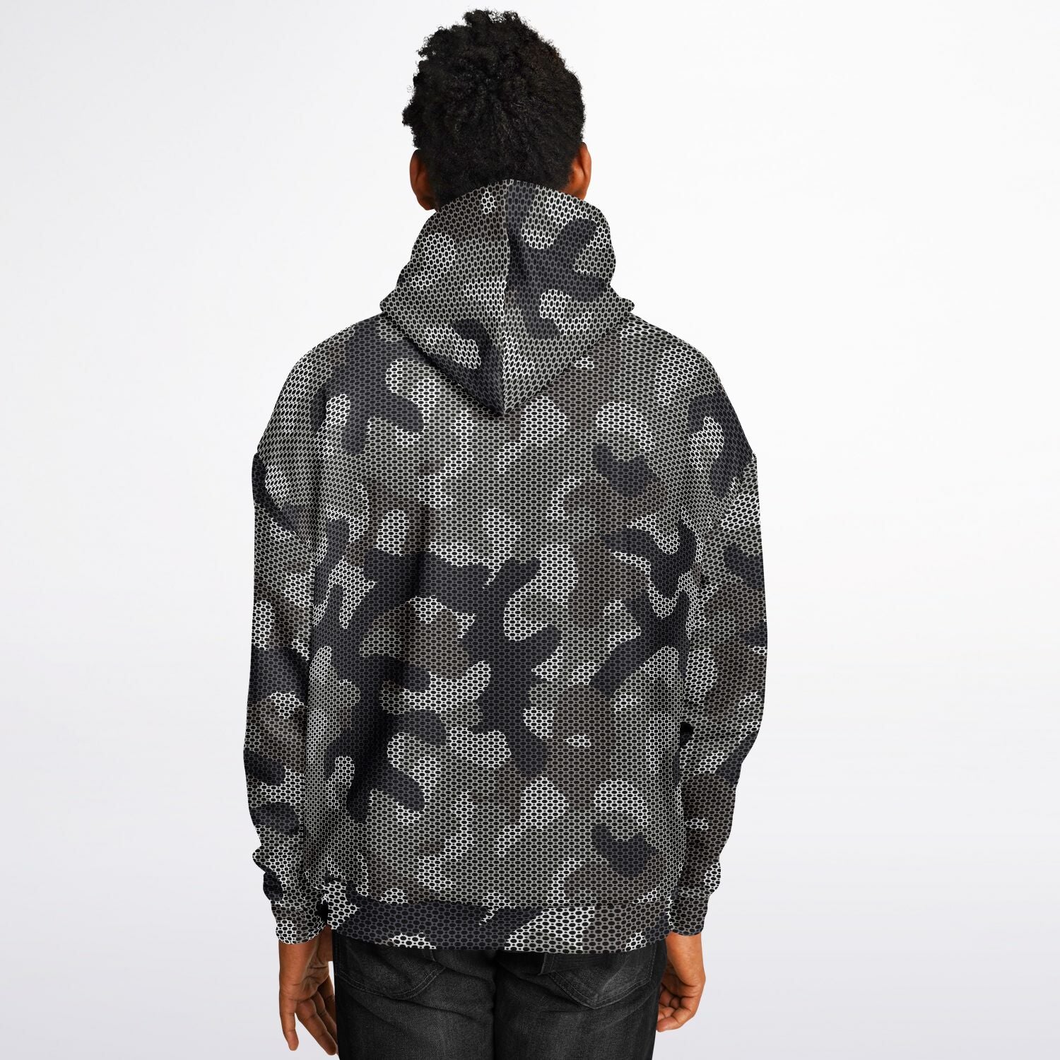 Oversized Hoodie | Masking Mesh Urban Camouflage | Camo Colors