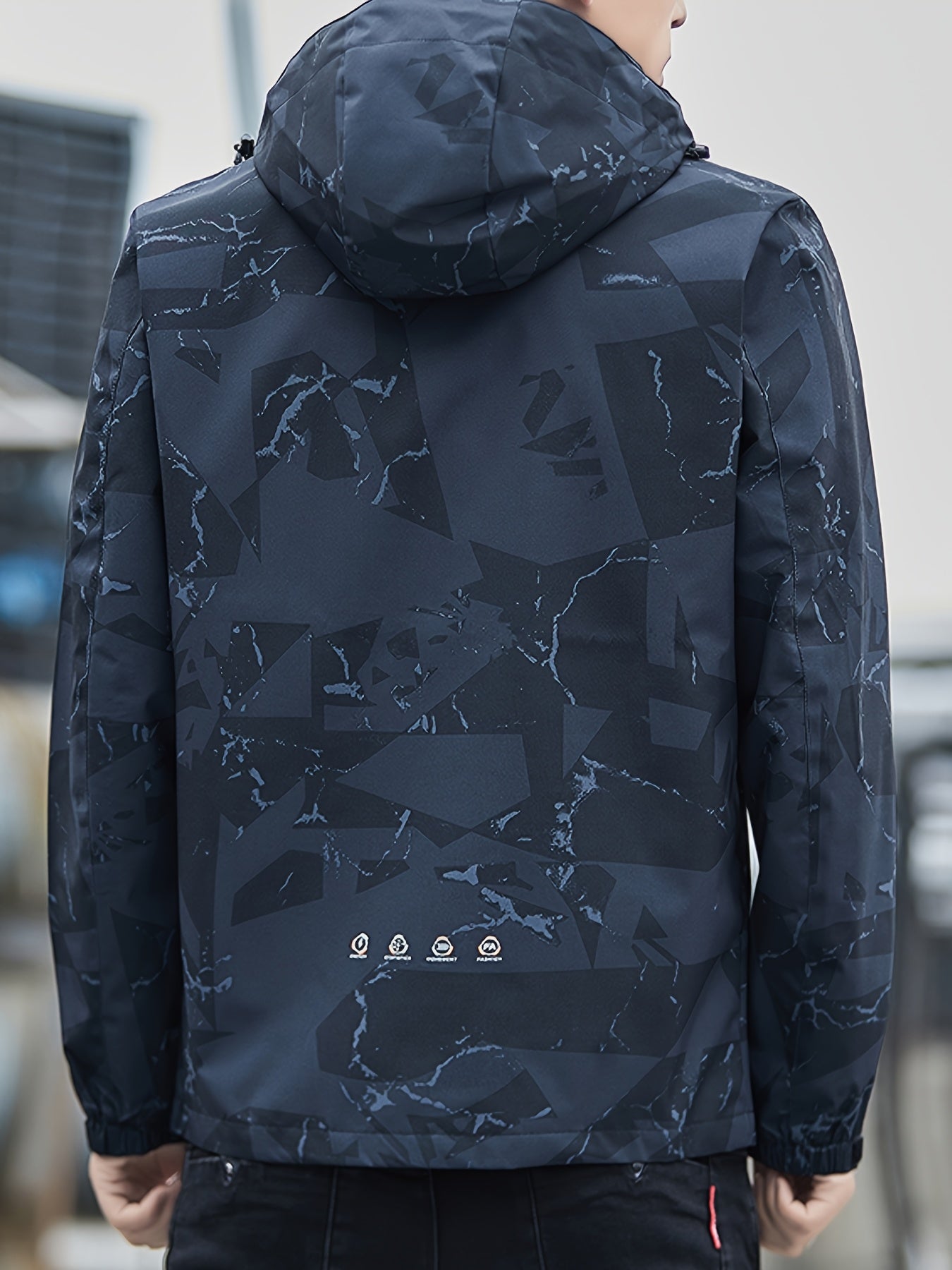 Men's Camouflage Hooded Jacket | Lightweight Windproof Coat | Camo Colors