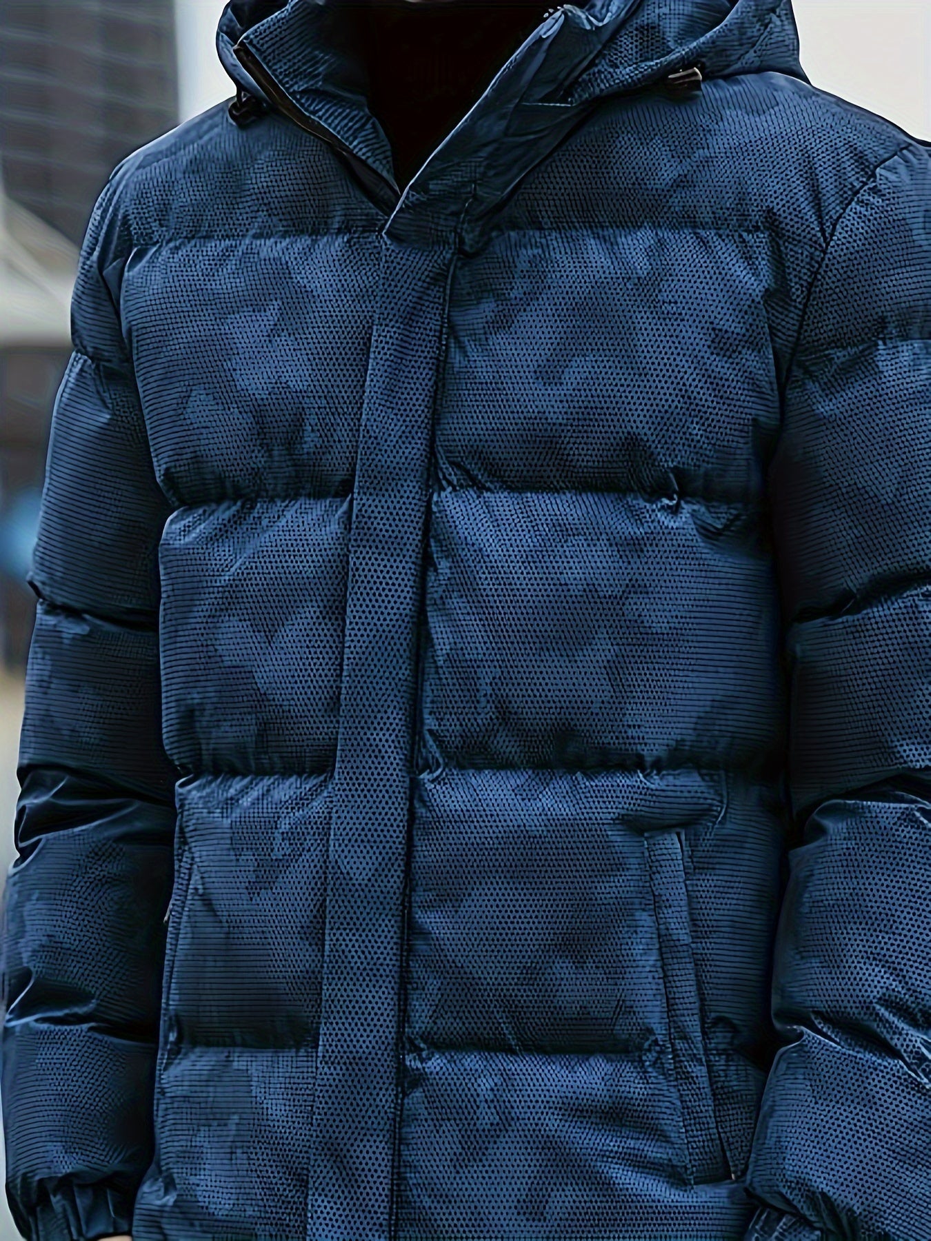 Men's Camo Fleece Jacket: Hooded, Zip-Up, Warm, Outdoor Hoodie Camo Colors