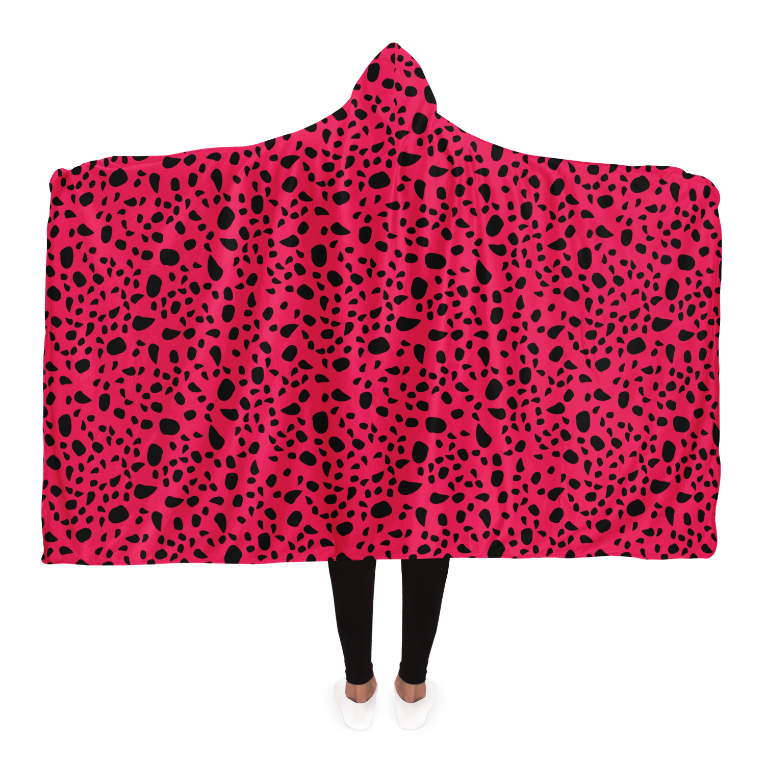 Blanket Hoodie | Pink Leopard Print | Microfleece Lining | Camo Colors