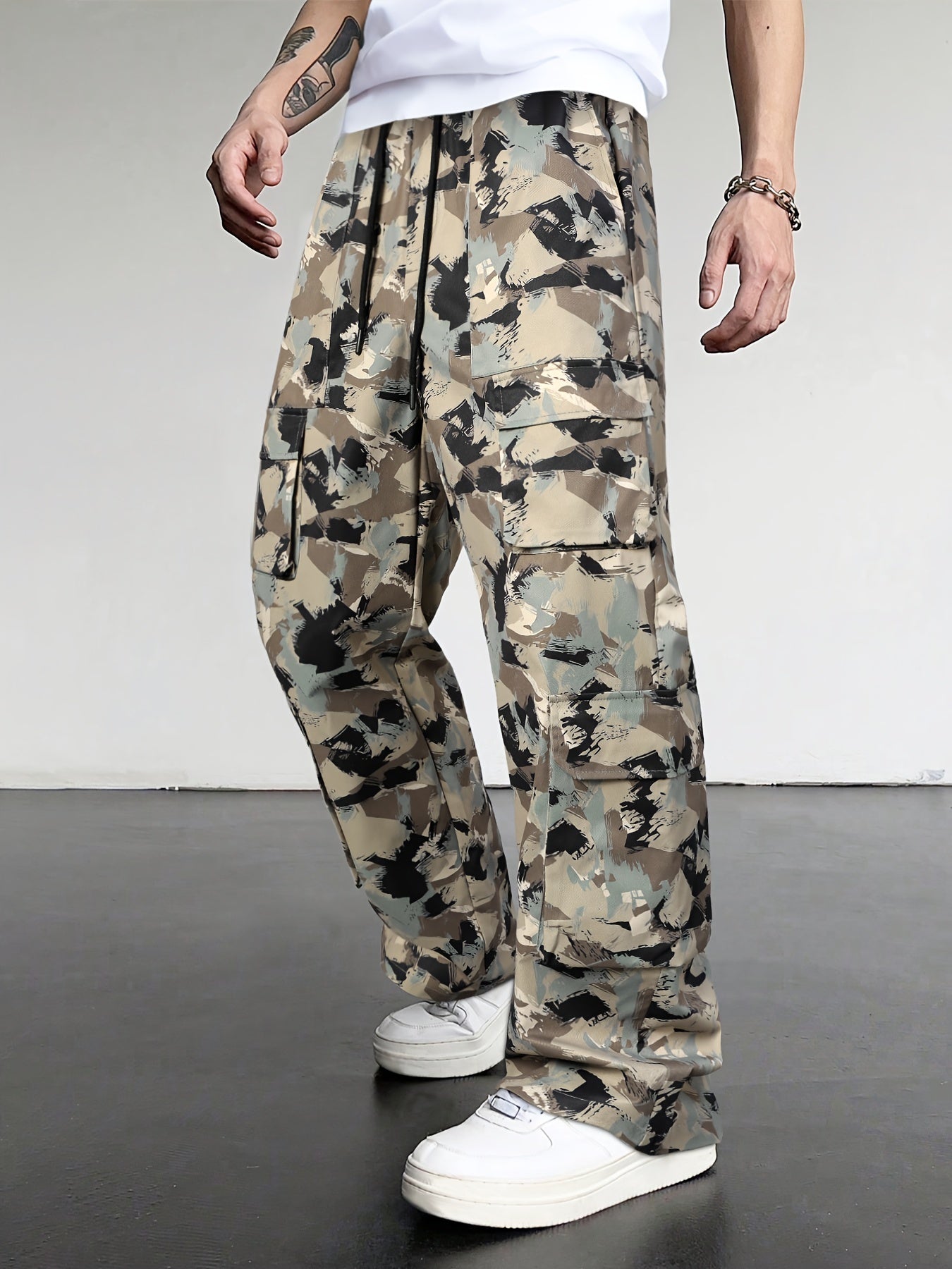 Men's Camo Cargo Pants | Loose Fit, Multi-Pocket Design Camo Colors