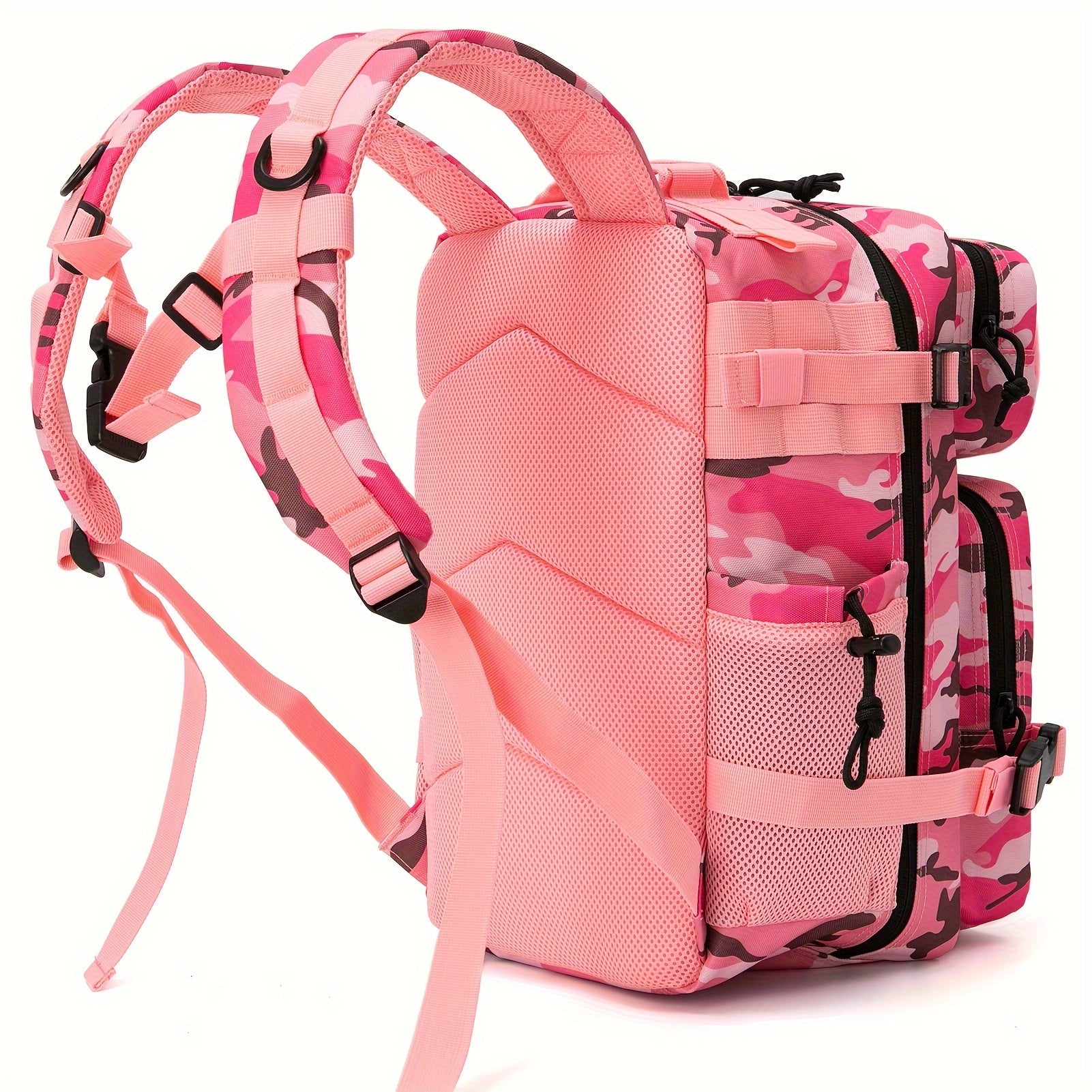 6.6-Gallon Pink Camo Molle Backpack for Women Camo Colors