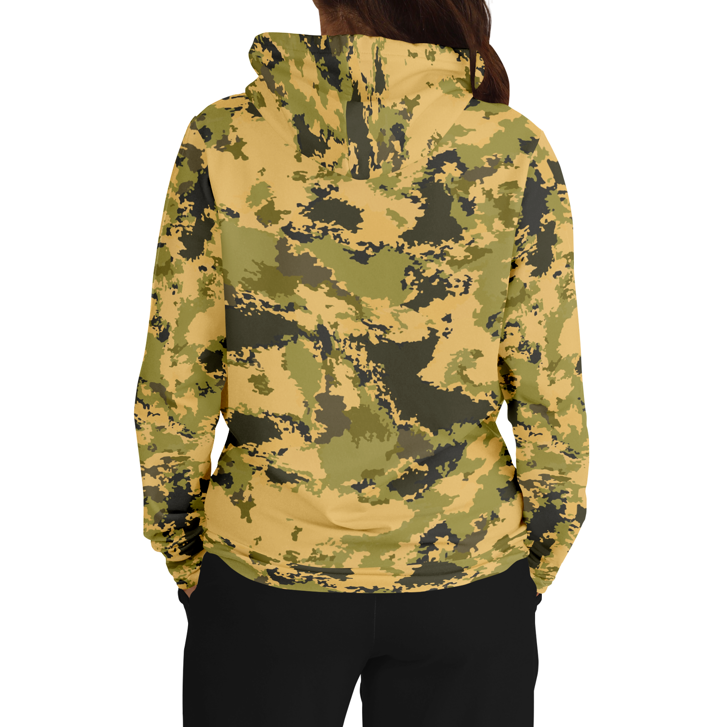 Green Camo Hoodie | Watercolor Desert Camouflage Camo Colors